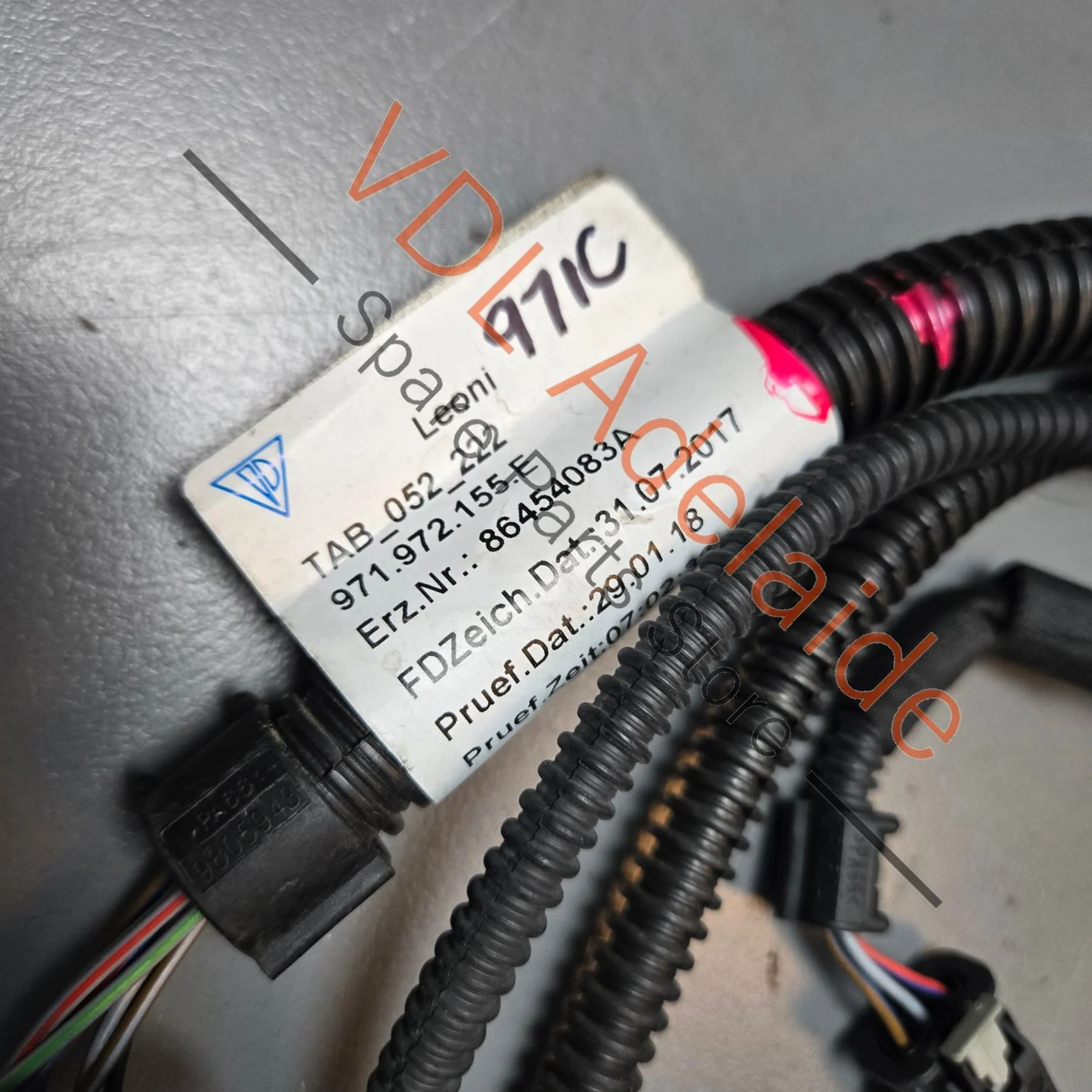 Porsche Panamera 971 Wire Set Part Section Wiring Harness 971972155 971972155E - Image 3