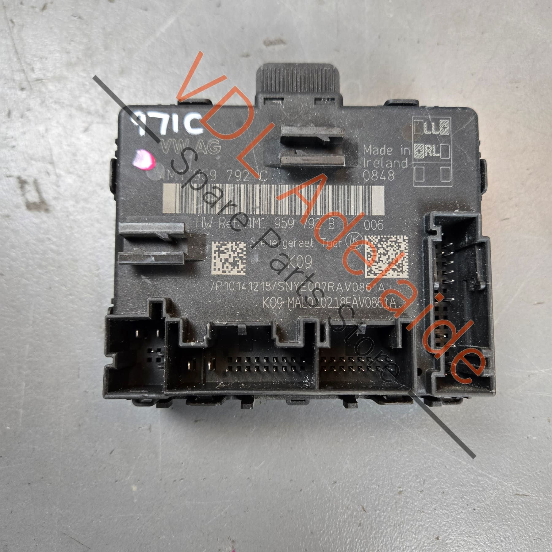 Porsche Panamera Passenger Door Control Module 4M1959792B 9A795979200 PAB95979200