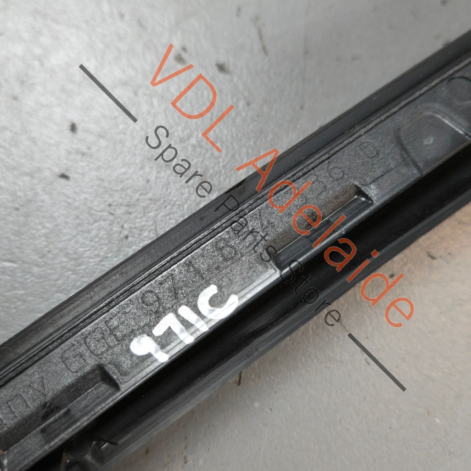 Porsche Panamera Windscreen Water Deflector Strip Trim Right 971854336B 971854336D - Image 5