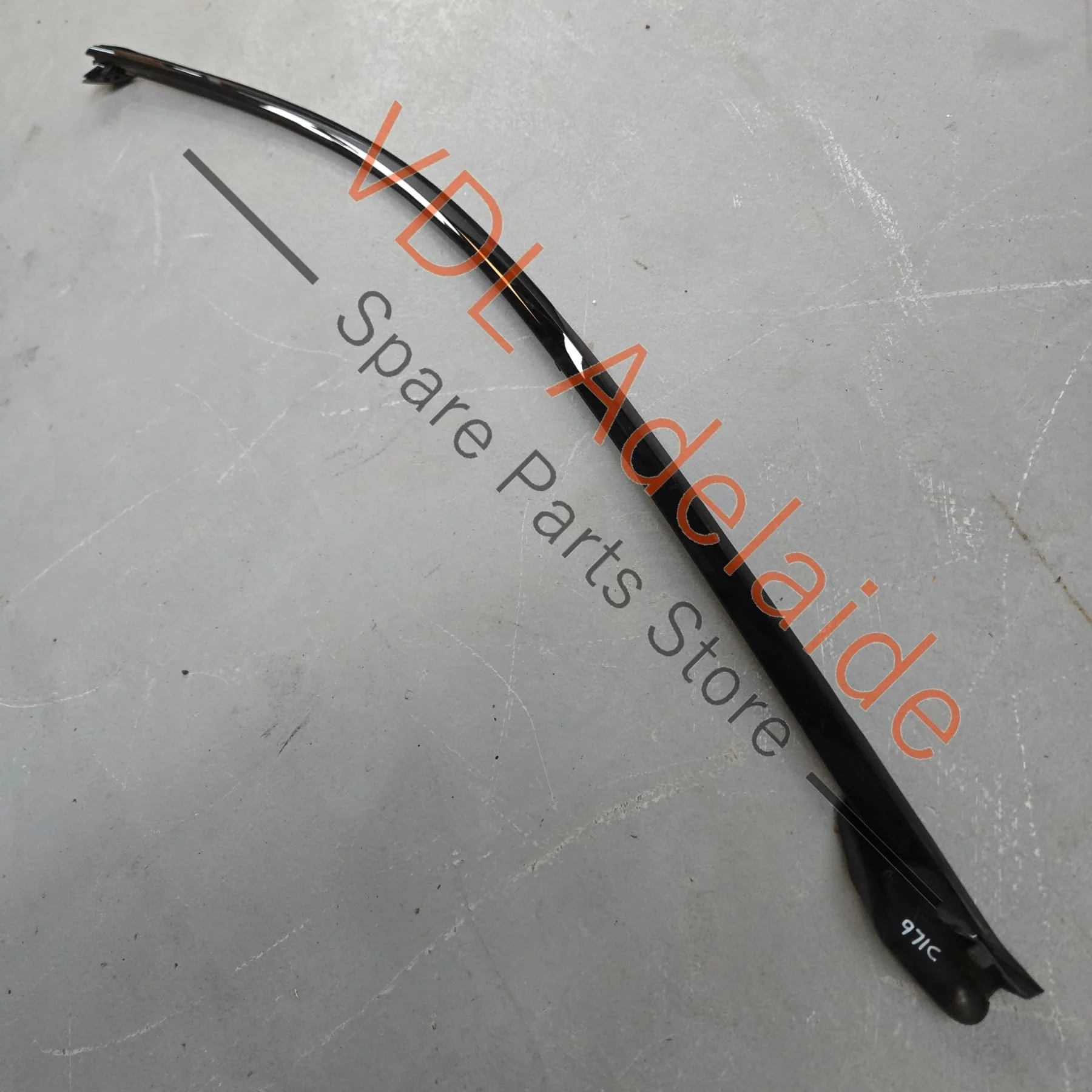 Porsche Panamera Right Front Upper Door Gloss Black Exterior Trim Molding Weather Seal 971837120B 971853102E  041 - Image 2