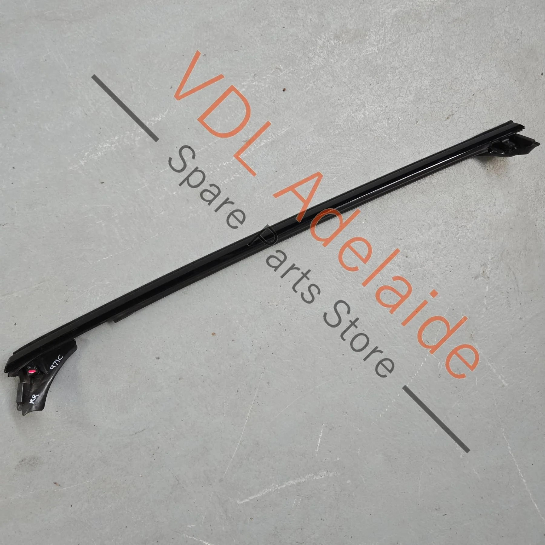 Porsche Panamera Rear Right Door Upper Exterior Seal with Gloss Black Trim 974853054B 041 974839120A