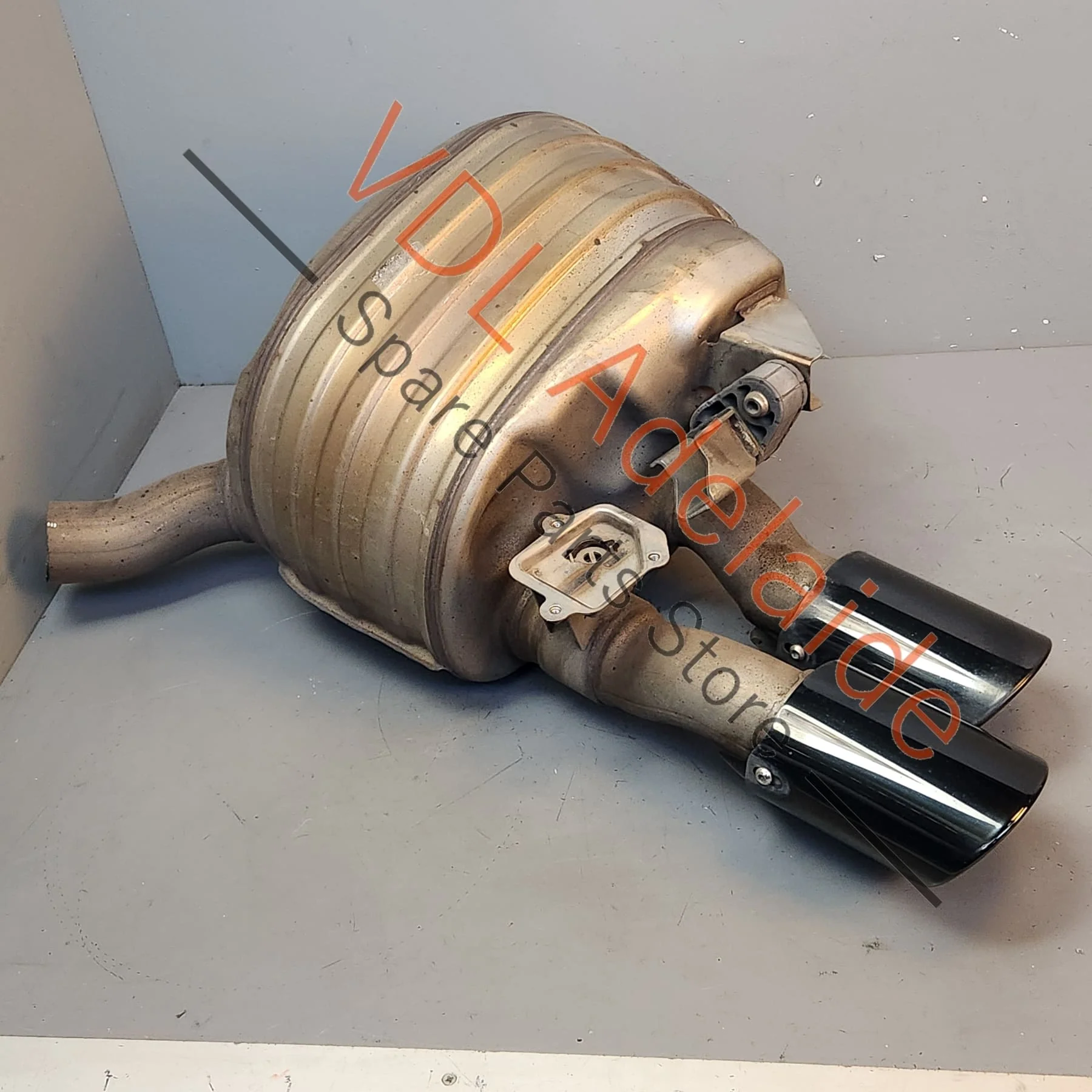 Porsche Panamera 971 Sport Rear Muffler RHS with Tips 971253608JY 9A725382440 9A725382445