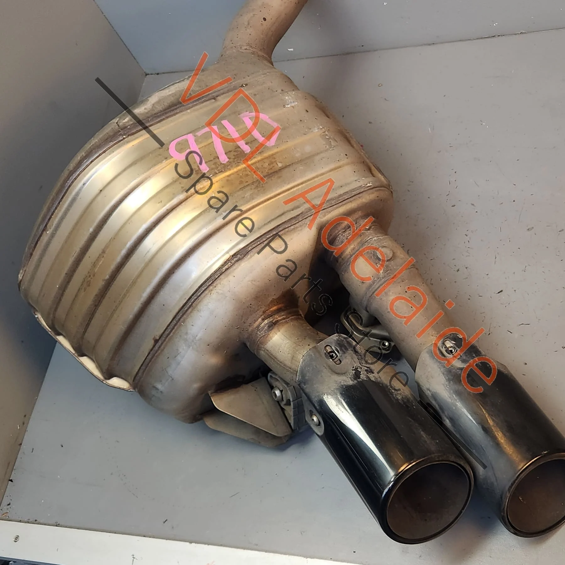 Porsche Panamera 971 Sport Rear Muffler RHS with Tips 971253608JY 9A725382440 9A725382445 - Image 6