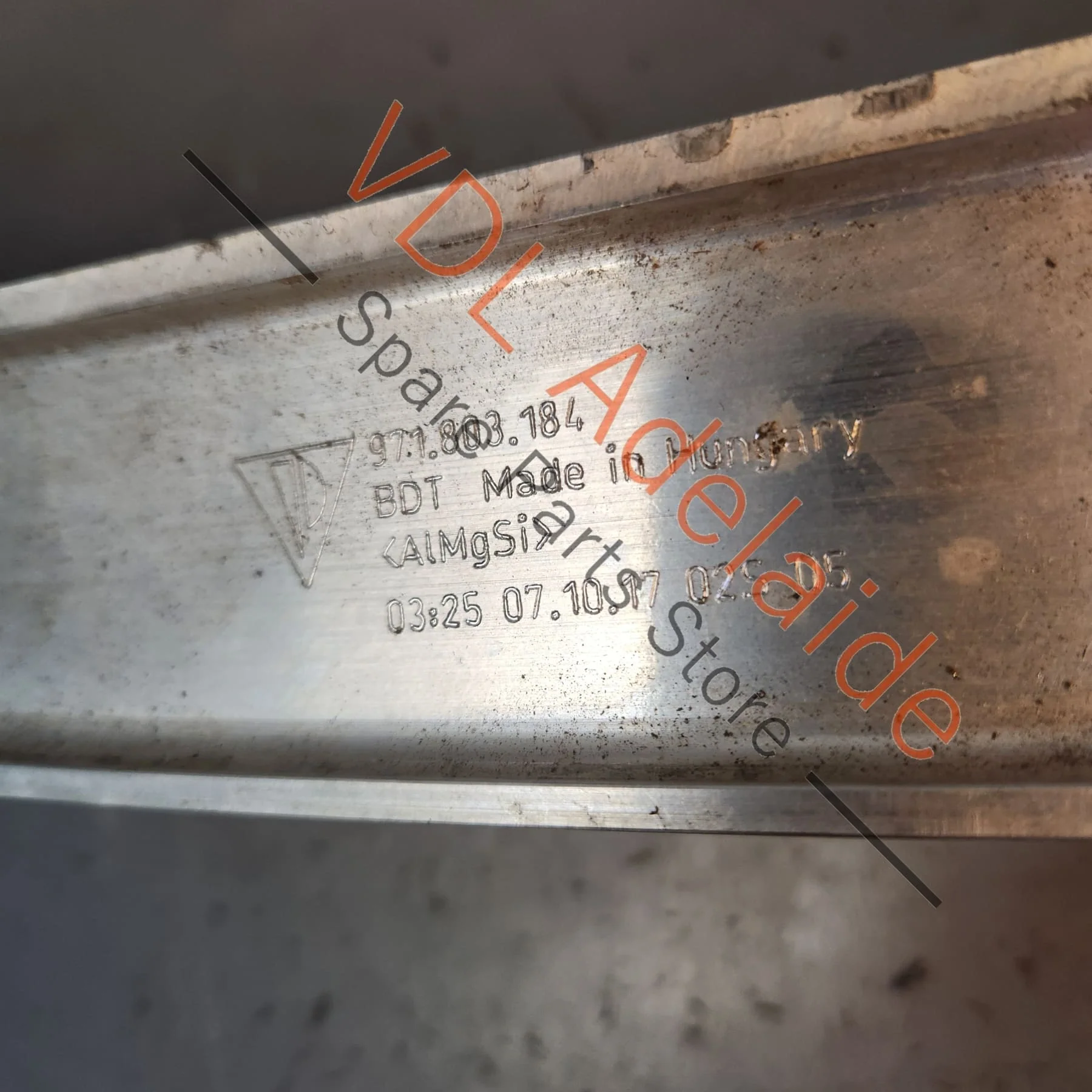 Porsche Panamera 971 Rear Bumper Aluminium Support Reo Bar 971803184 PAE803184A - Image 3