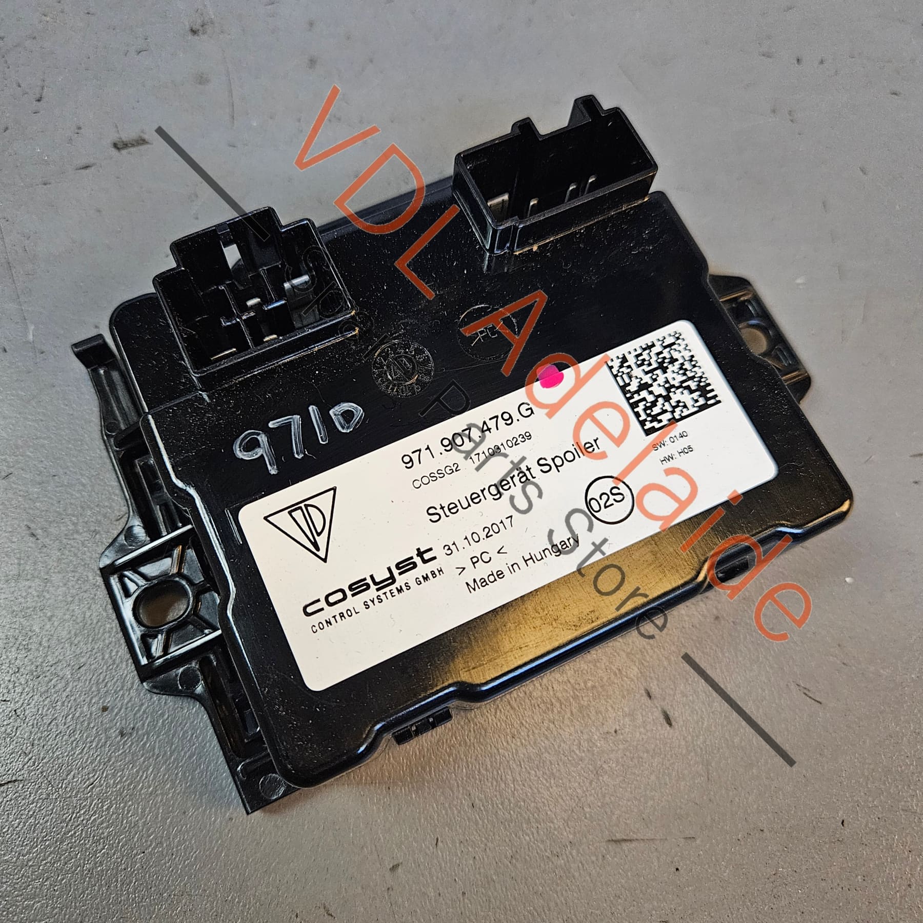 Porsche Panamera 971 Control Unit for Rear Wing Spoiler 971907479G PAA907483