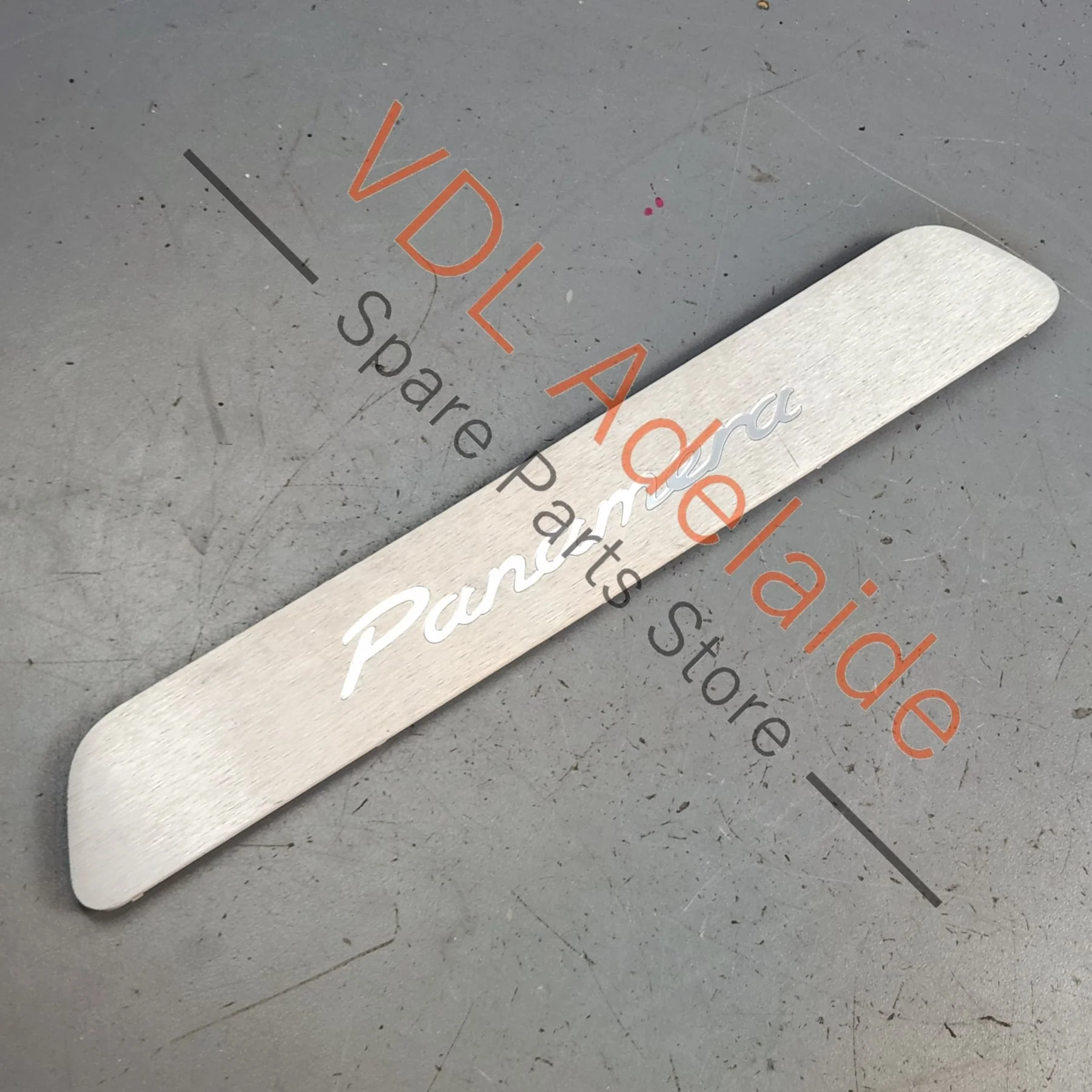 Panamera Door Sill Tread Trim Strip Brushed Aluminium 971853467 - Image 3