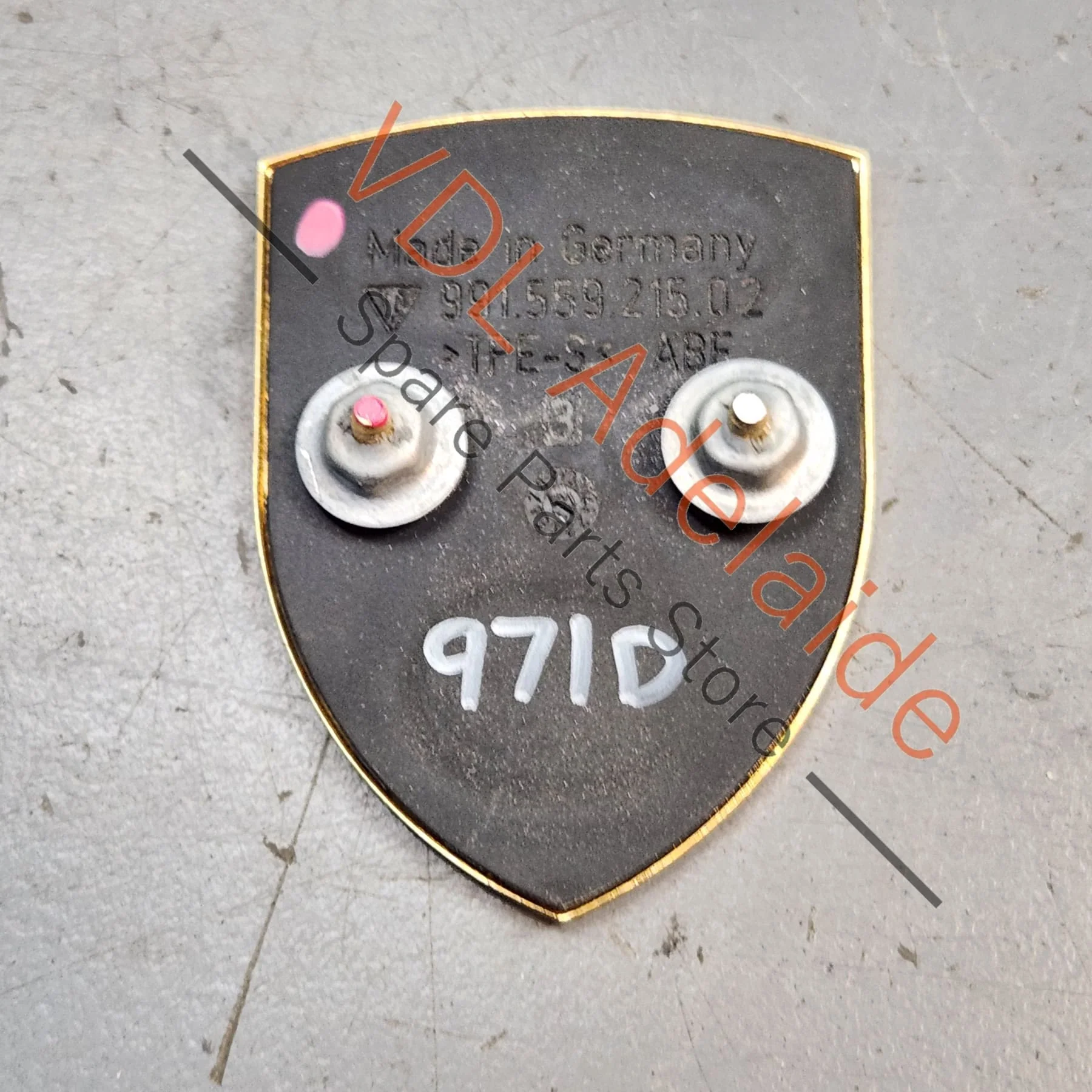 Porsche Crest Bonnet Badge Embelem 95855960102 - Image 2