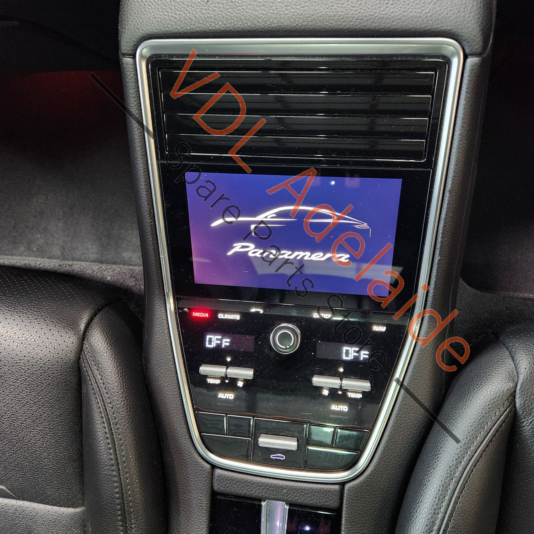Porsche Panamera 971 Rear AC Media Screen Switch Control Panel 971919616J - Image 2
