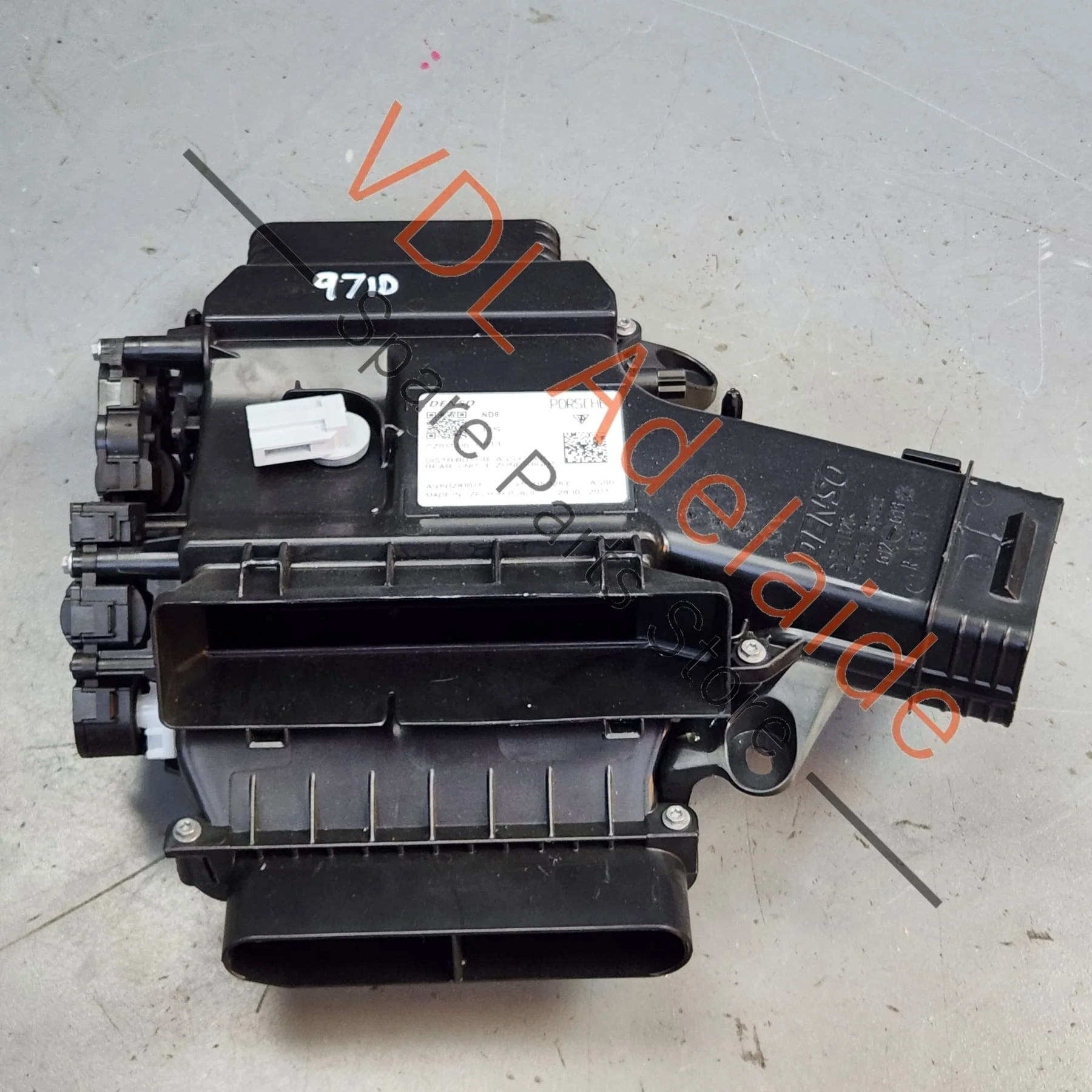 Porsche Panamera Rear Passenger Air Conditioning Heating Duct Solenoid Right 9A781532601 971815326E