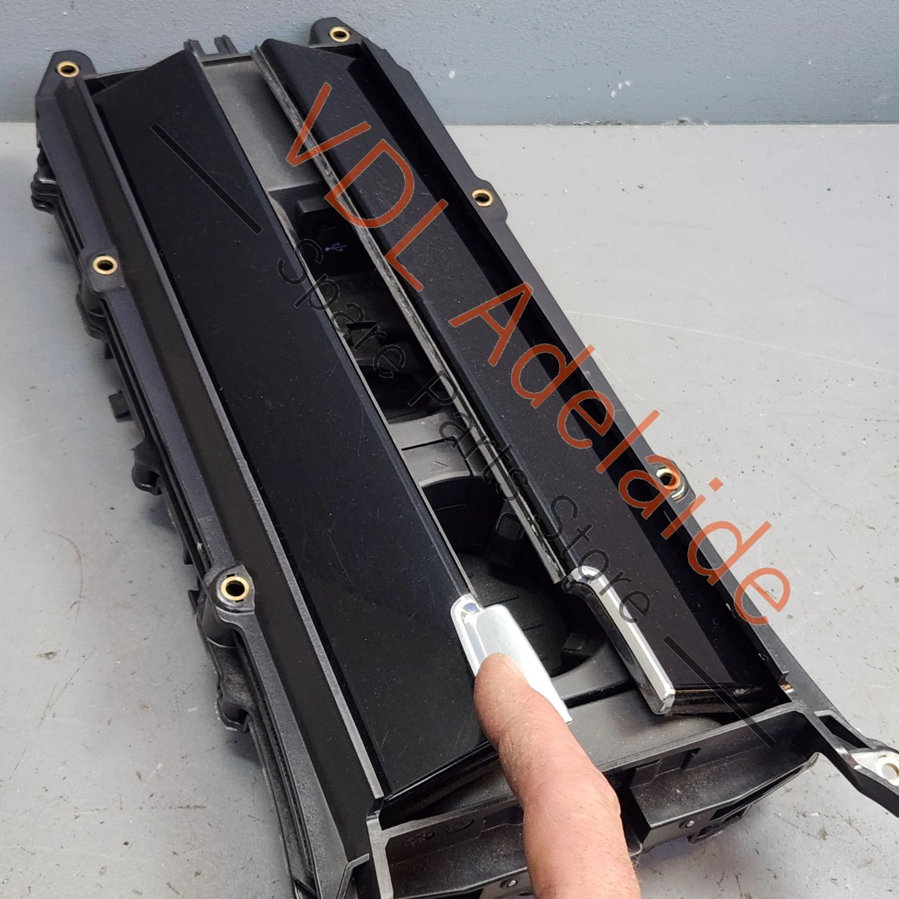 Porsche Panamera 971 Rear Centre Storage Box Cabinet Compartment Trim 971858329F Gloss Black - Image 3