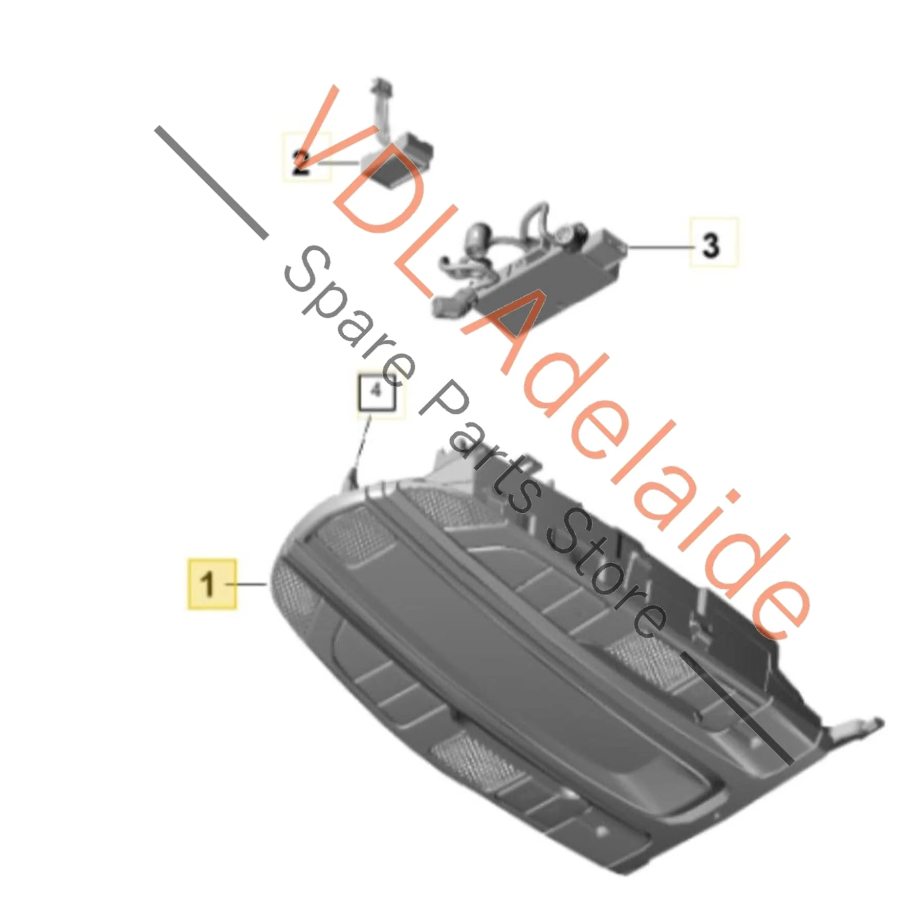 Porsche Panamera Roof Overhead Switch 971959551 971959551LHHTO - Image 3
