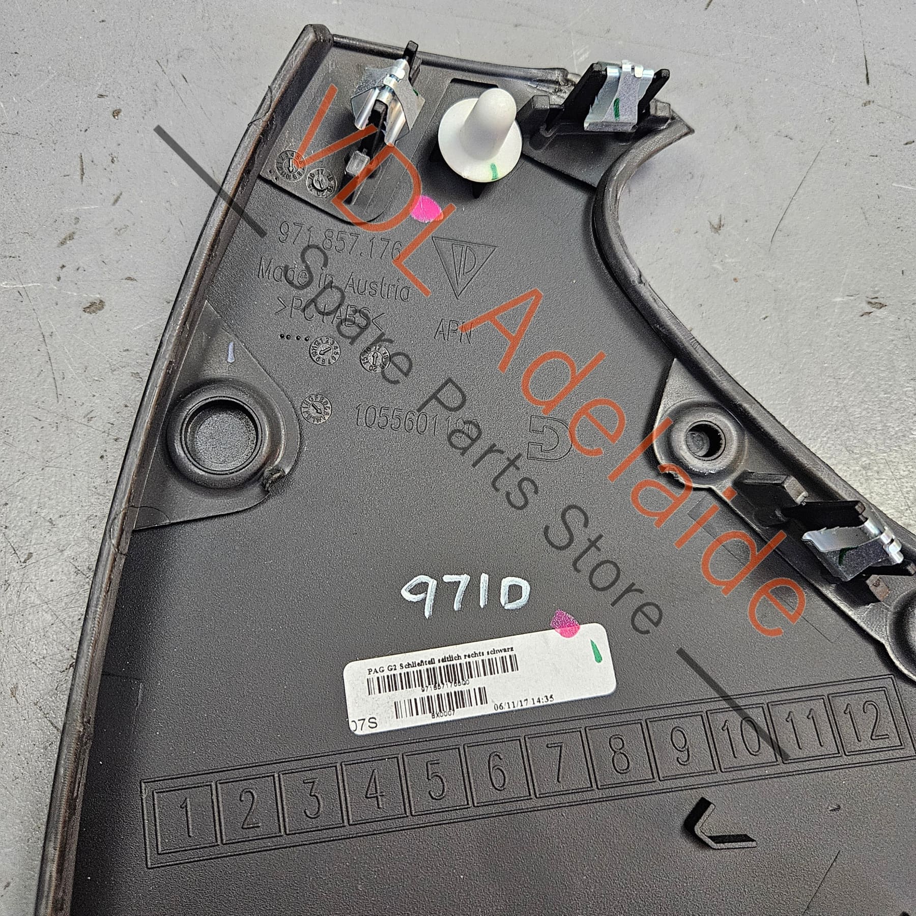 Porsche Panamera Right Side Dashboard Cover Trim 971857176 5Q0 - Image 5