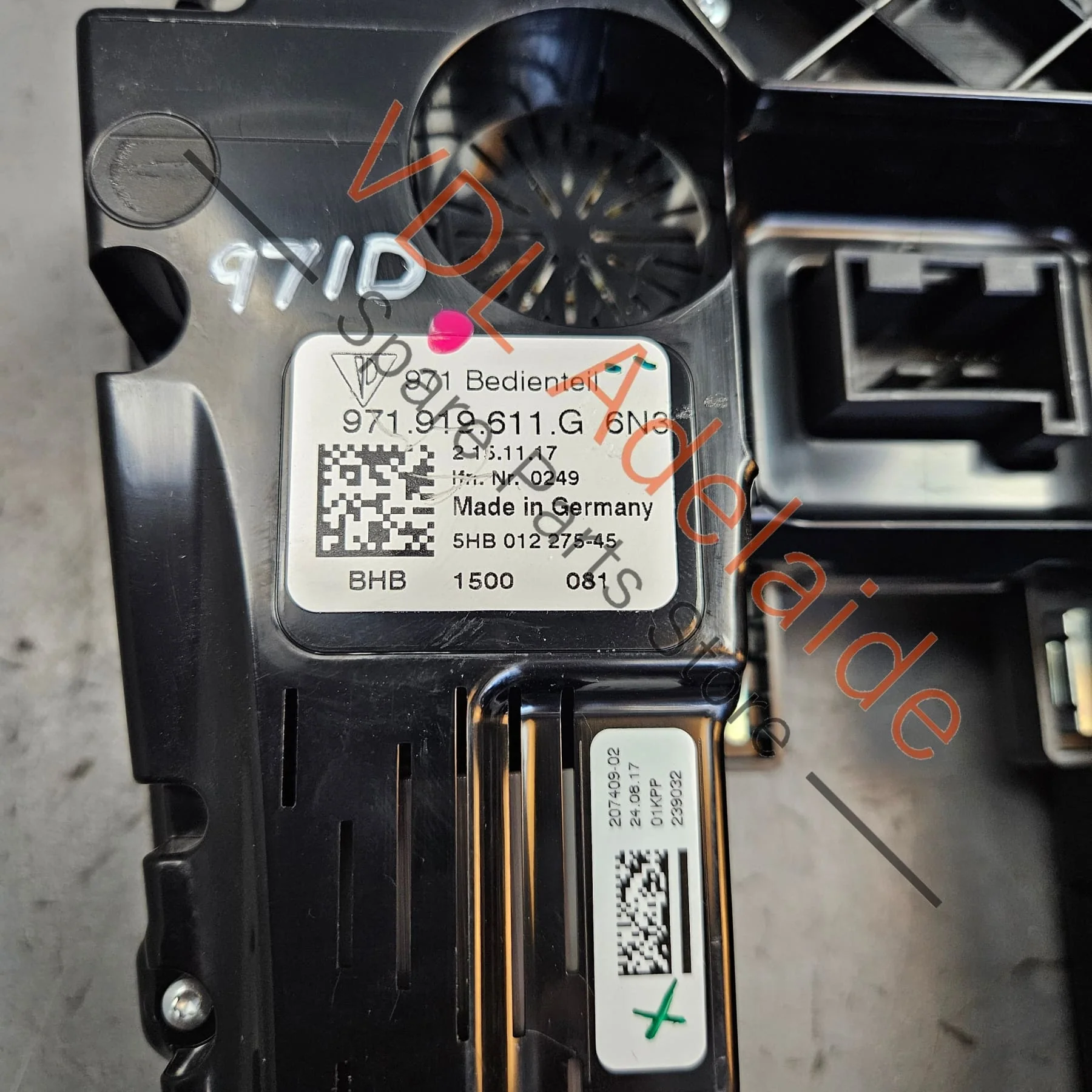 Porsche Panamera 971 Air Conditioning Climate Control Heater Switch Panel 971919611AD 6N3 971919611J 6N3 971919611G 6N3 - Image 11