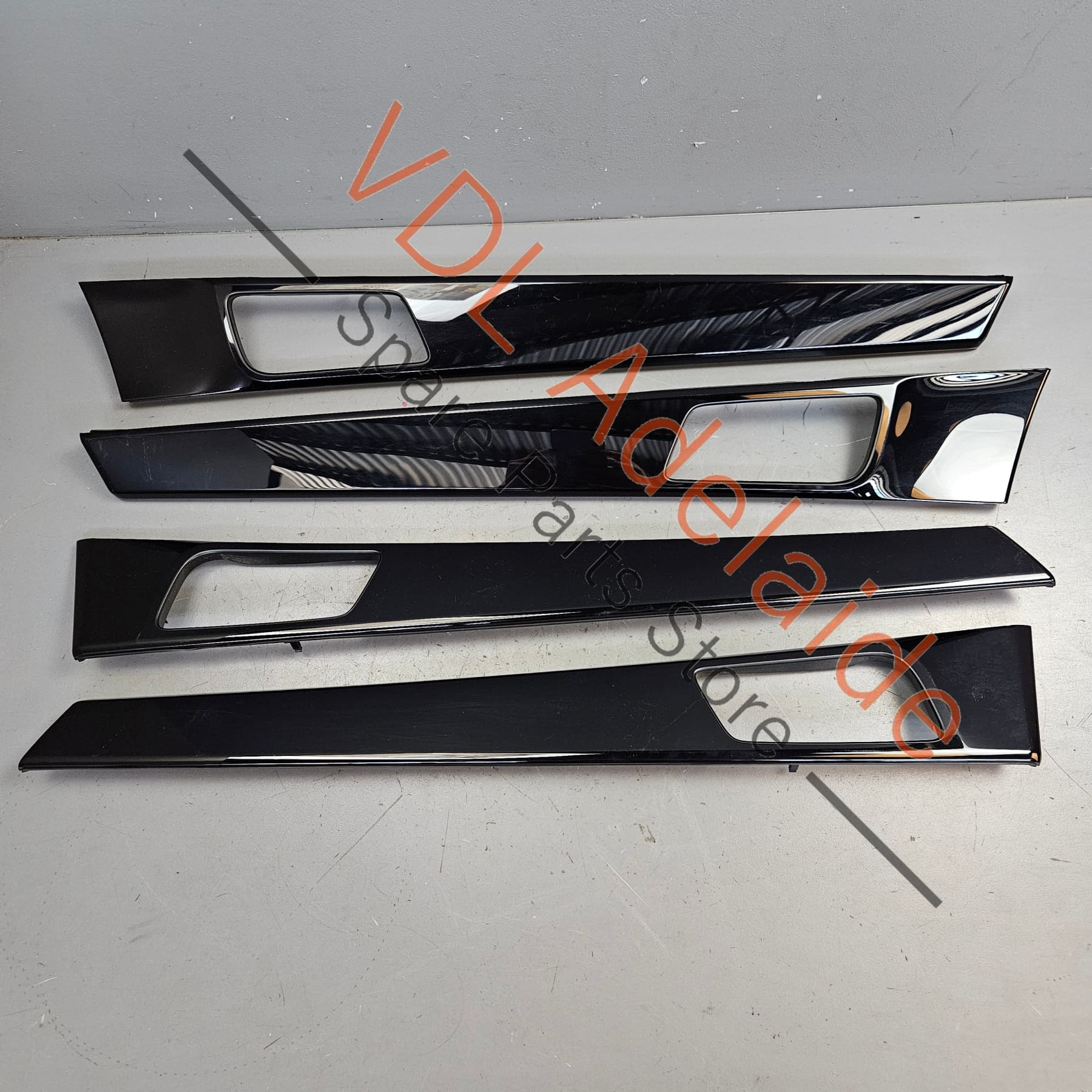 Porsche Panamera 971 Door Trim Insert Gloss Black Set of 4 971867067BR OV3 971867061K OV3