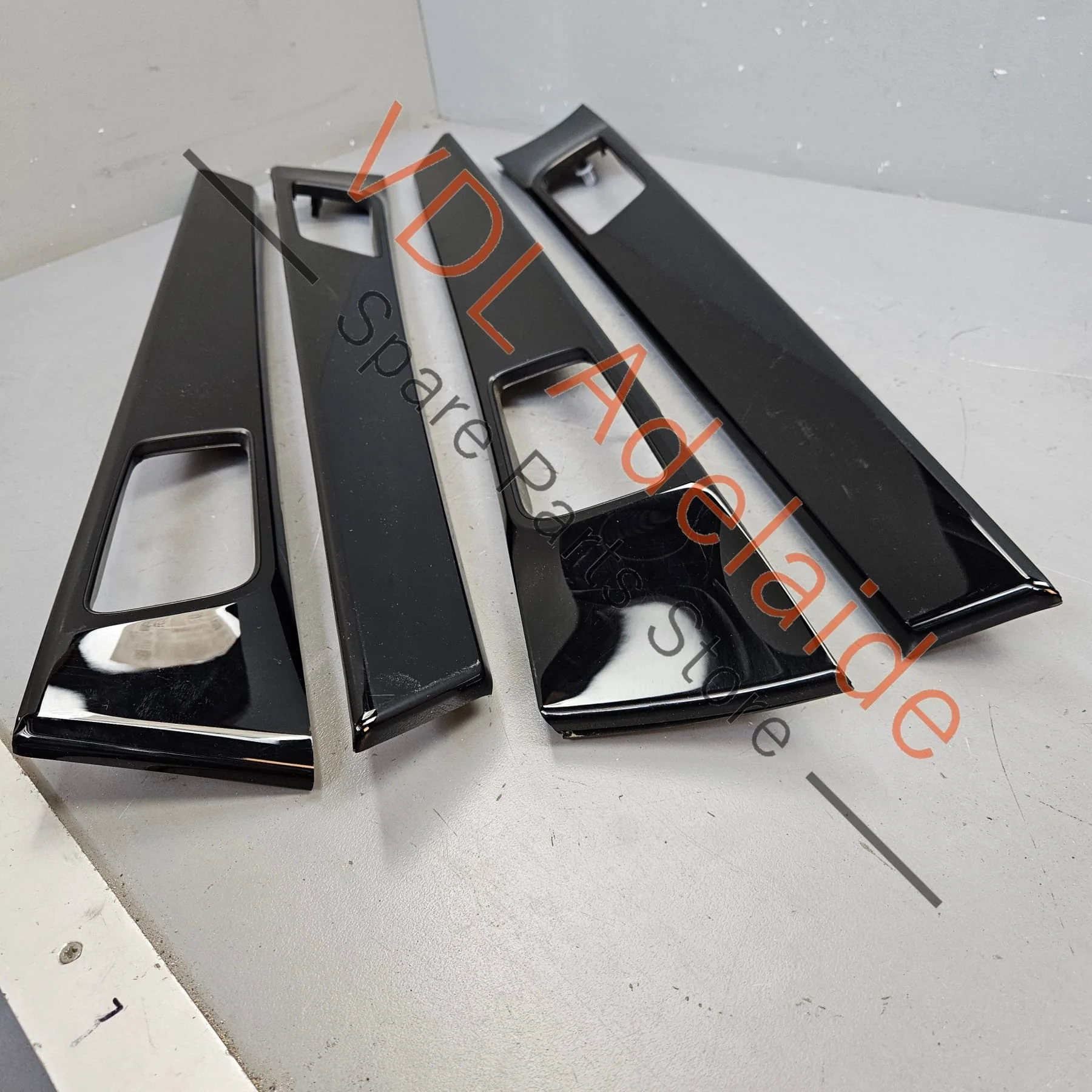 Porsche Panamera 971 Door Trim Insert Gloss Black Set of 4 971867067BR OV3 971867061K OV3 - Image 3