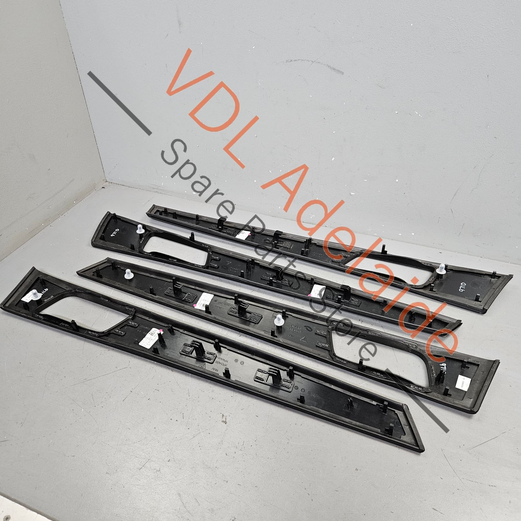 Porsche Panamera 971 Door Trim Insert Gloss Black Set of 4 971867067BR OV3 971867061K OV3 - Image 6