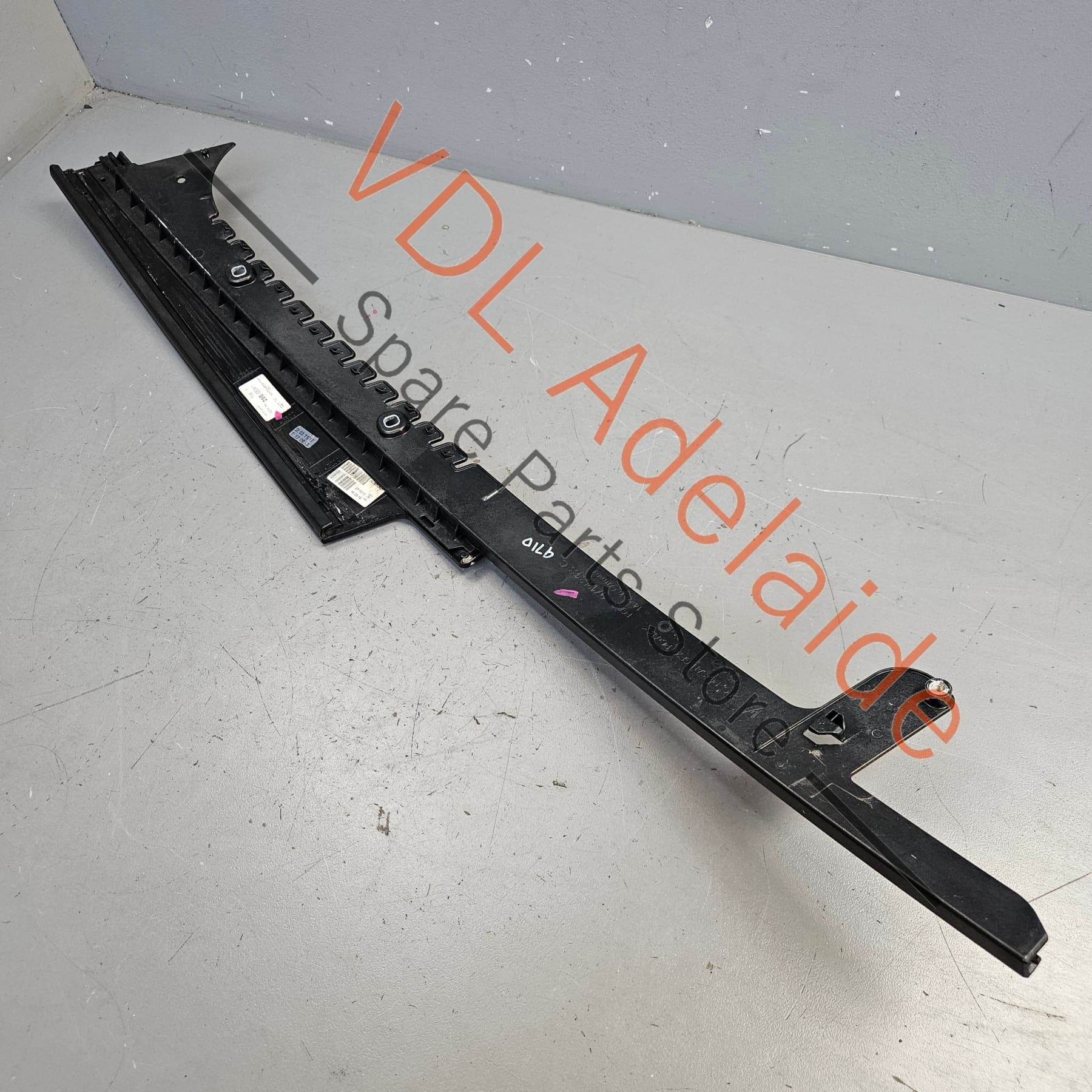 Porsche Panamera 971 Left Front Door Exterior B Pillar Trim Moulding Gloss Black 971853183 - Image 5