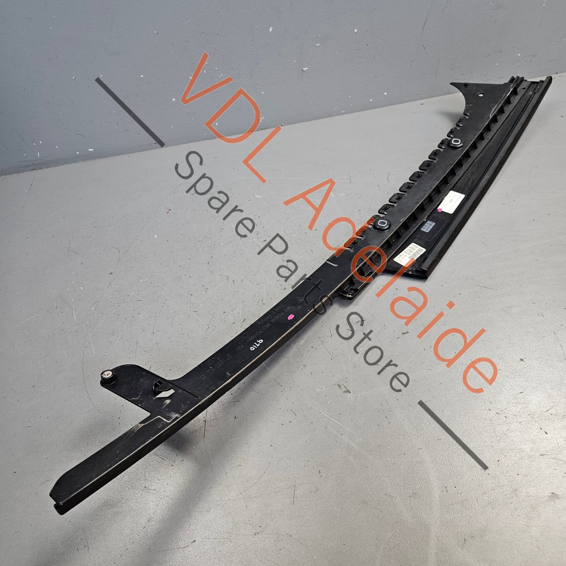 Porsche Panamera 971 Right Front Door Exterior B Pillar Trim Moulding Gloss Black 971853184 - Image 4