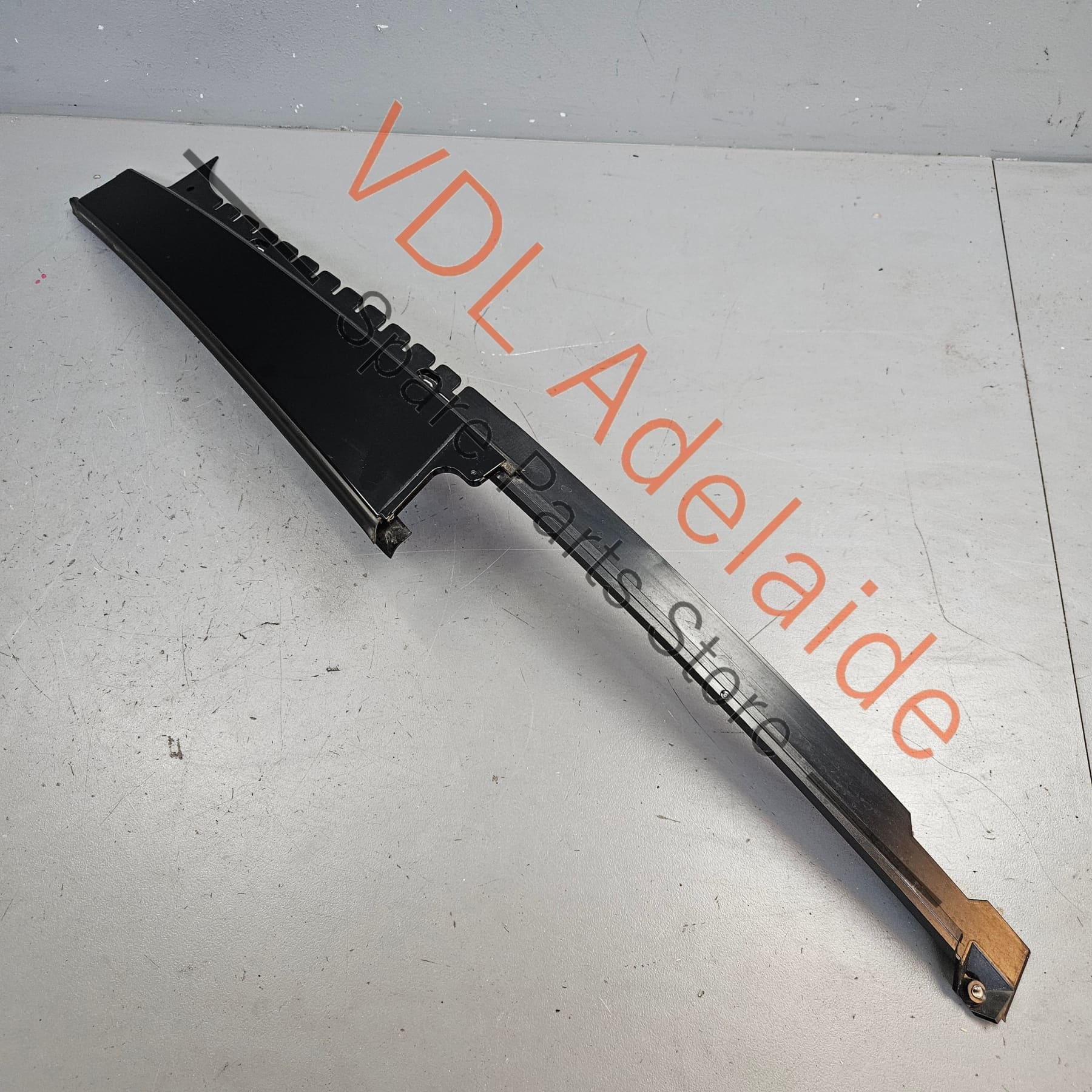 Porsche Panamera 971 Left Rear Door Exterior B Pillar Trim Moulding Gloss Black 971853289