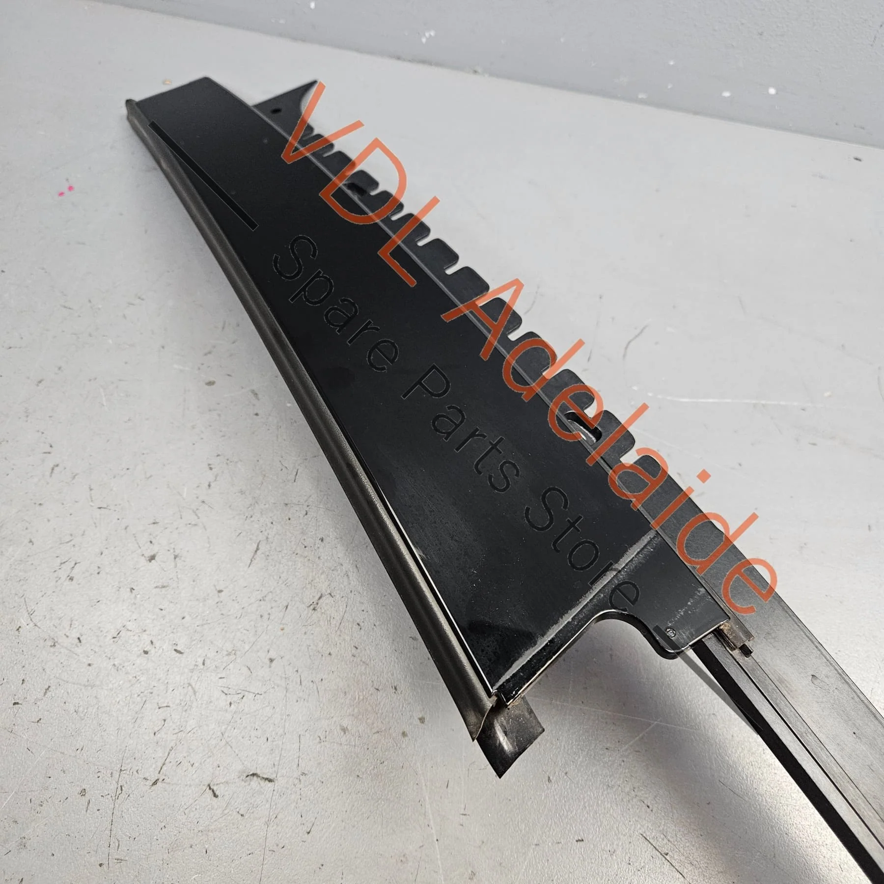 Porsche Panamera 971 Left Rear Door Exterior B Pillar Trim Moulding Gloss Black 971853289 - Image 3