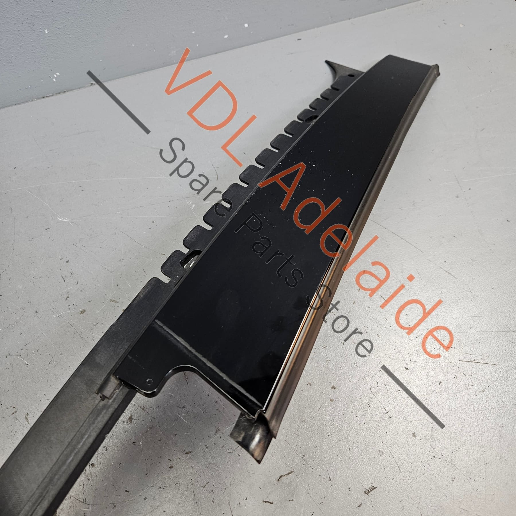 Porsche Panamera 971 Right Rear Door Exterior B Pillar Trim Moulding Gloss Black 971853290