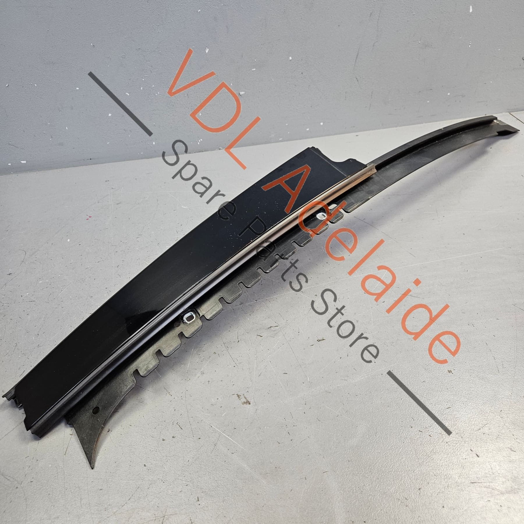 Porsche Panamera 971 Right Rear Door Exterior B Pillar Trim Moulding Gloss Black 971853290 - Image 3