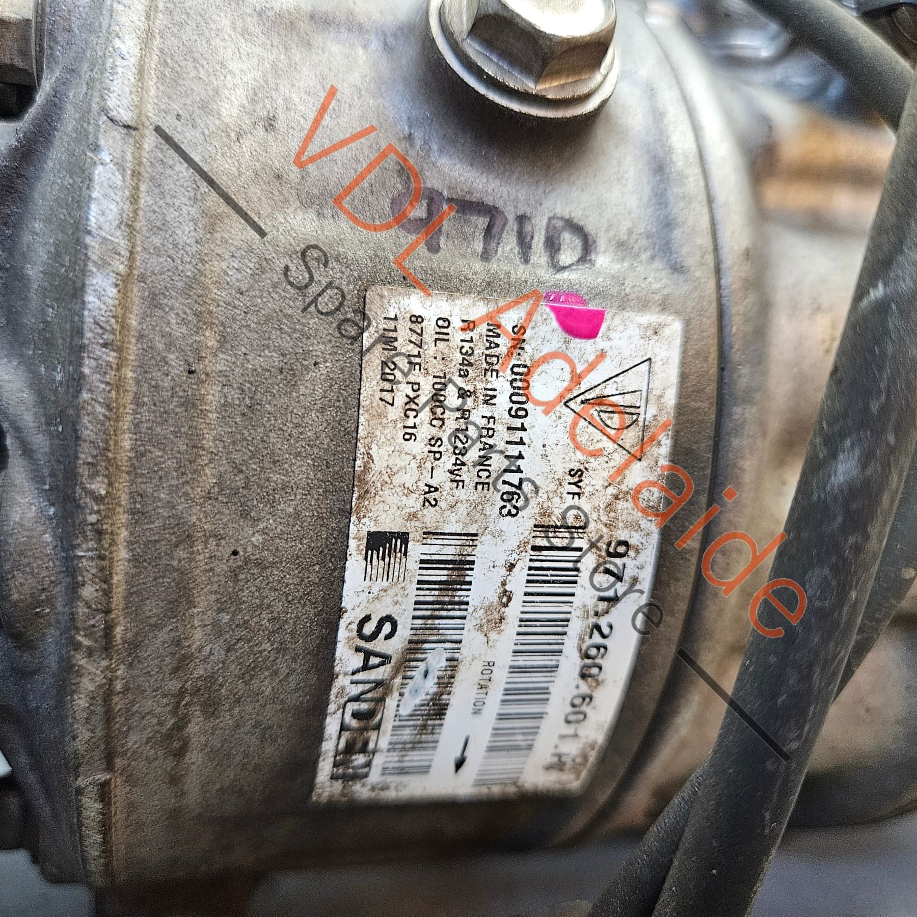 Porsche Panamera 971 AC Compressor Air Conditioning Pump Sanden 971260601H - Image 6