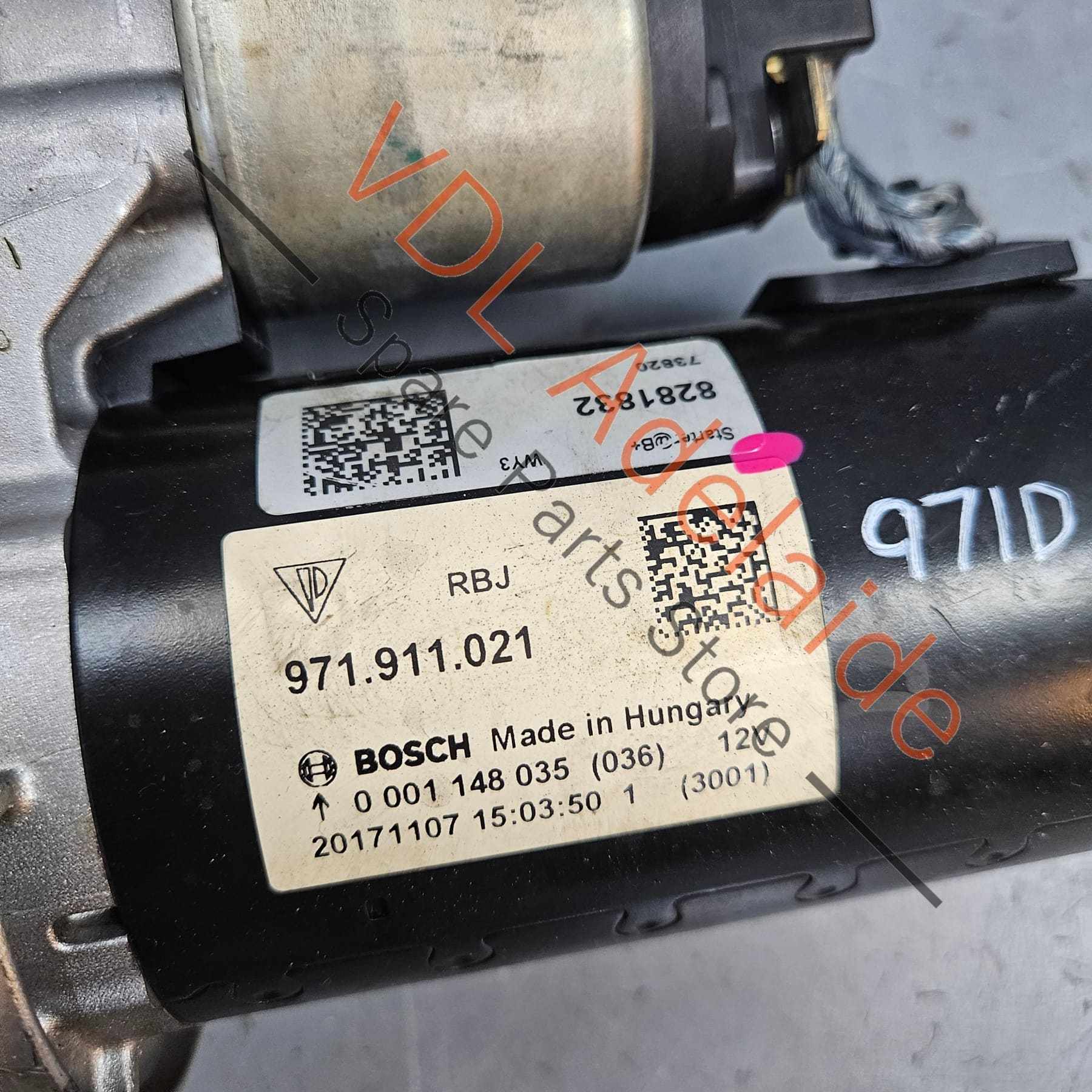 Porsche Starter Motor 971911021B - Image 2