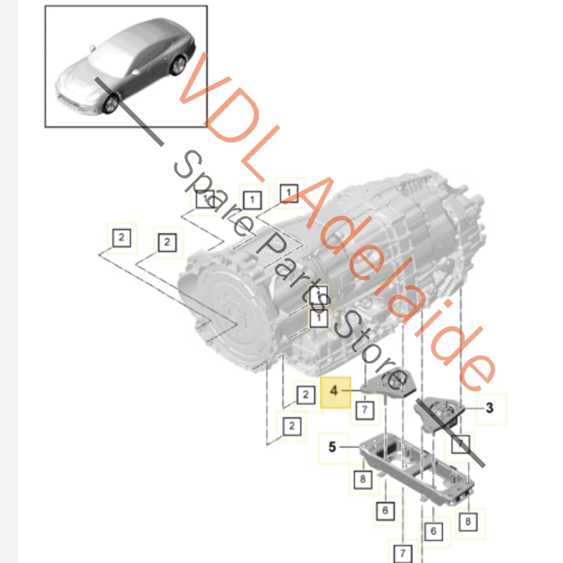 Porsche Panamera 971 Gearbox Mount Right RHS 971399152D 9A739915204 - Image 2