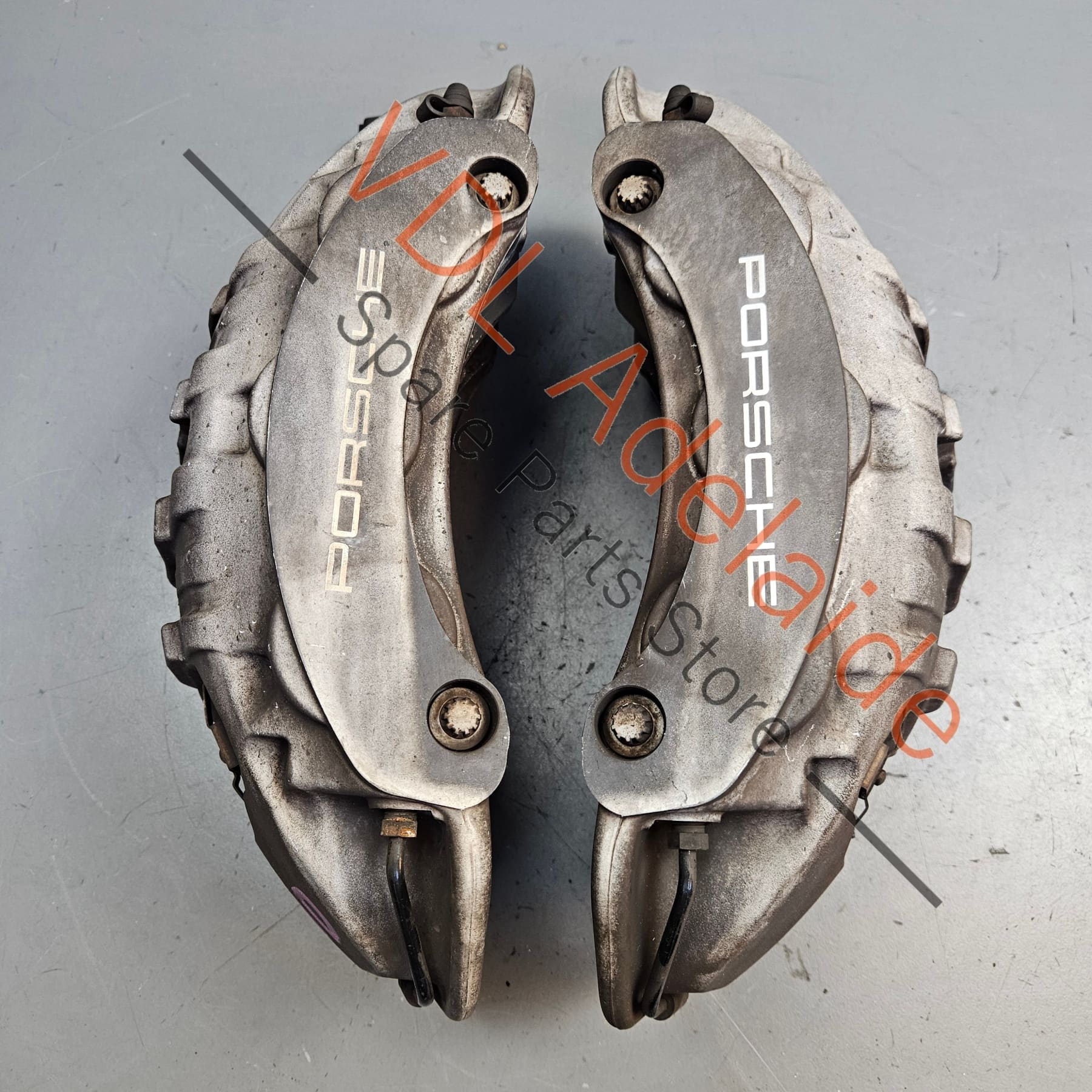 Porsche Brembo 6 Piston Pot Front Brake Caliper Set 971615123Q 971615123BK 971615123BL for 18in Rotor Radial Mount - Image 2