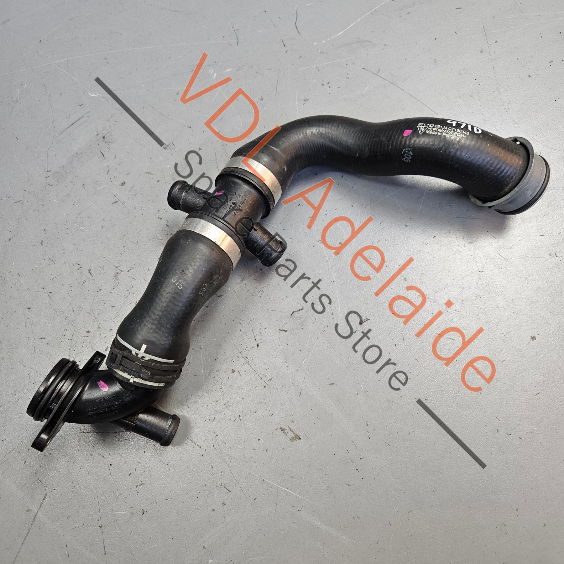 Porsche Coolant Expansion Tank Pipe Hose 971122051M
