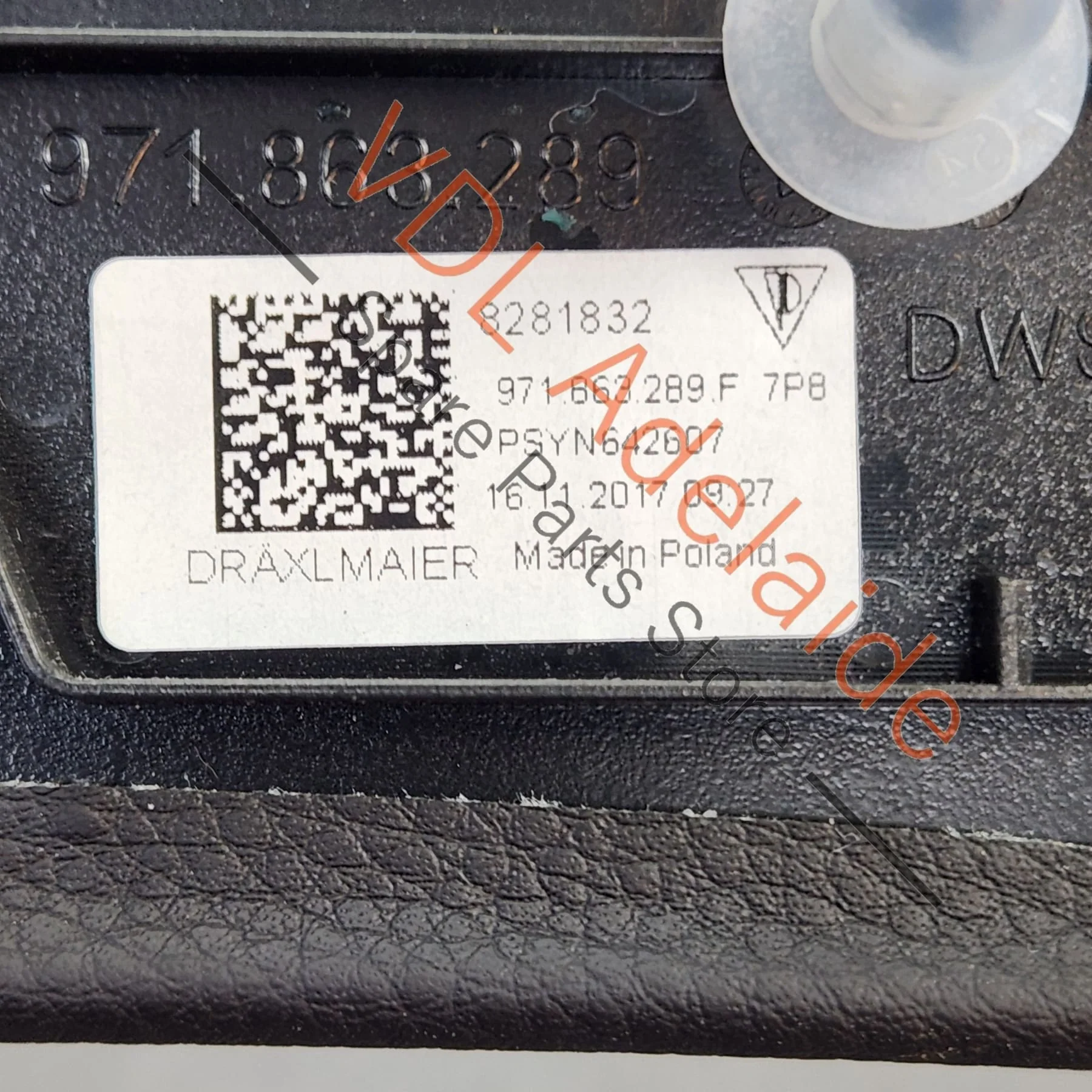 Porsche Panamera 971 Centre Console Trim Black Leather 971863289F - Image 3