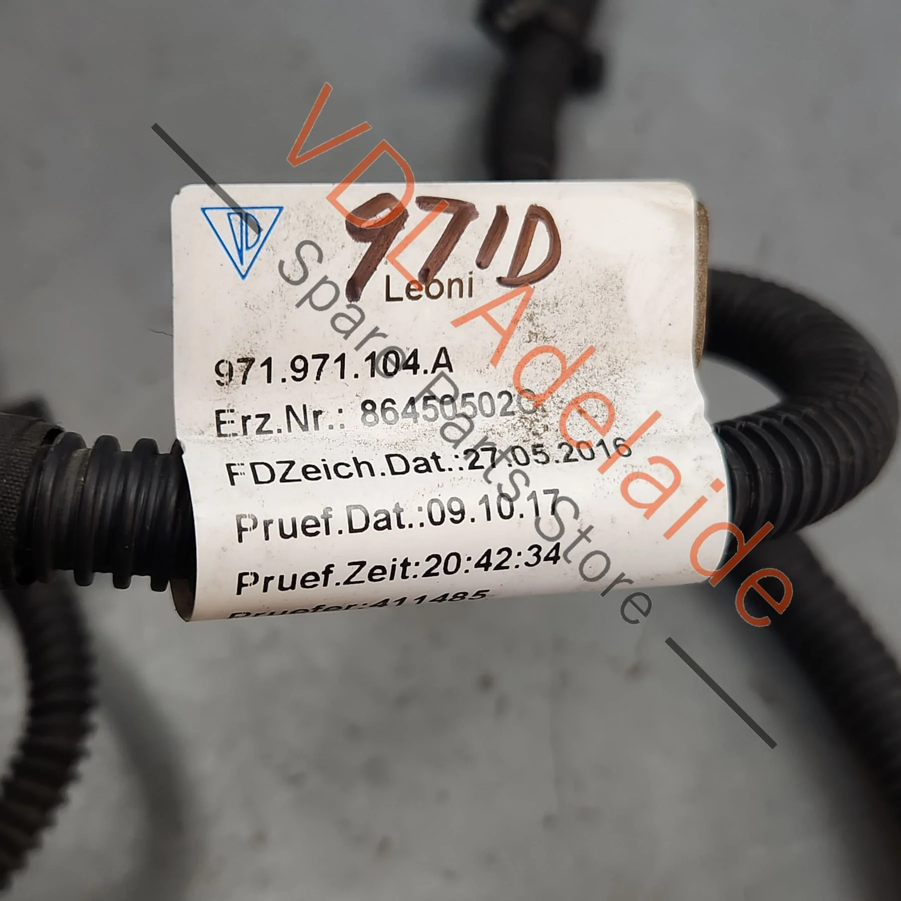Porsche Panamera Rear Bumper Wiring Harness Cable 971971104A - Image 5