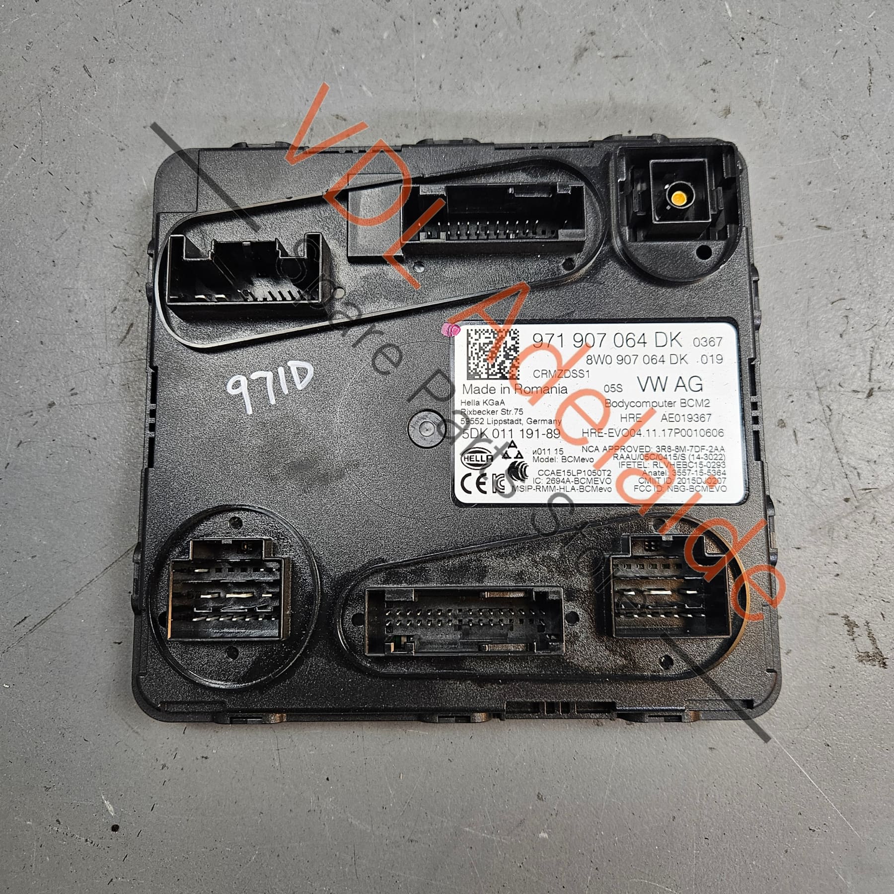Porsche Panamera 971 Body Control Module BCM 971907054DK PAA907064