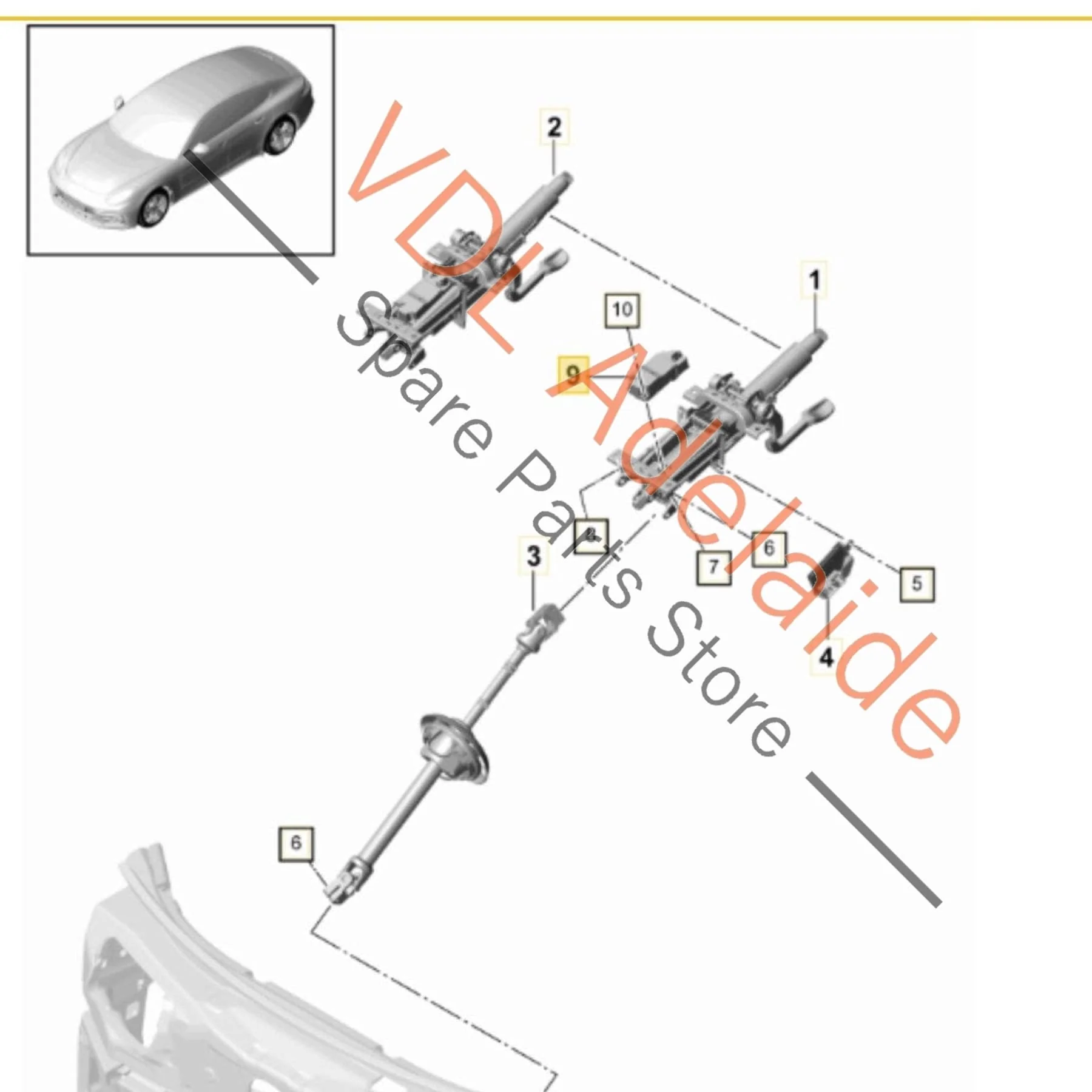 Porsche Steering Column Lock PAA905861 - Image 2