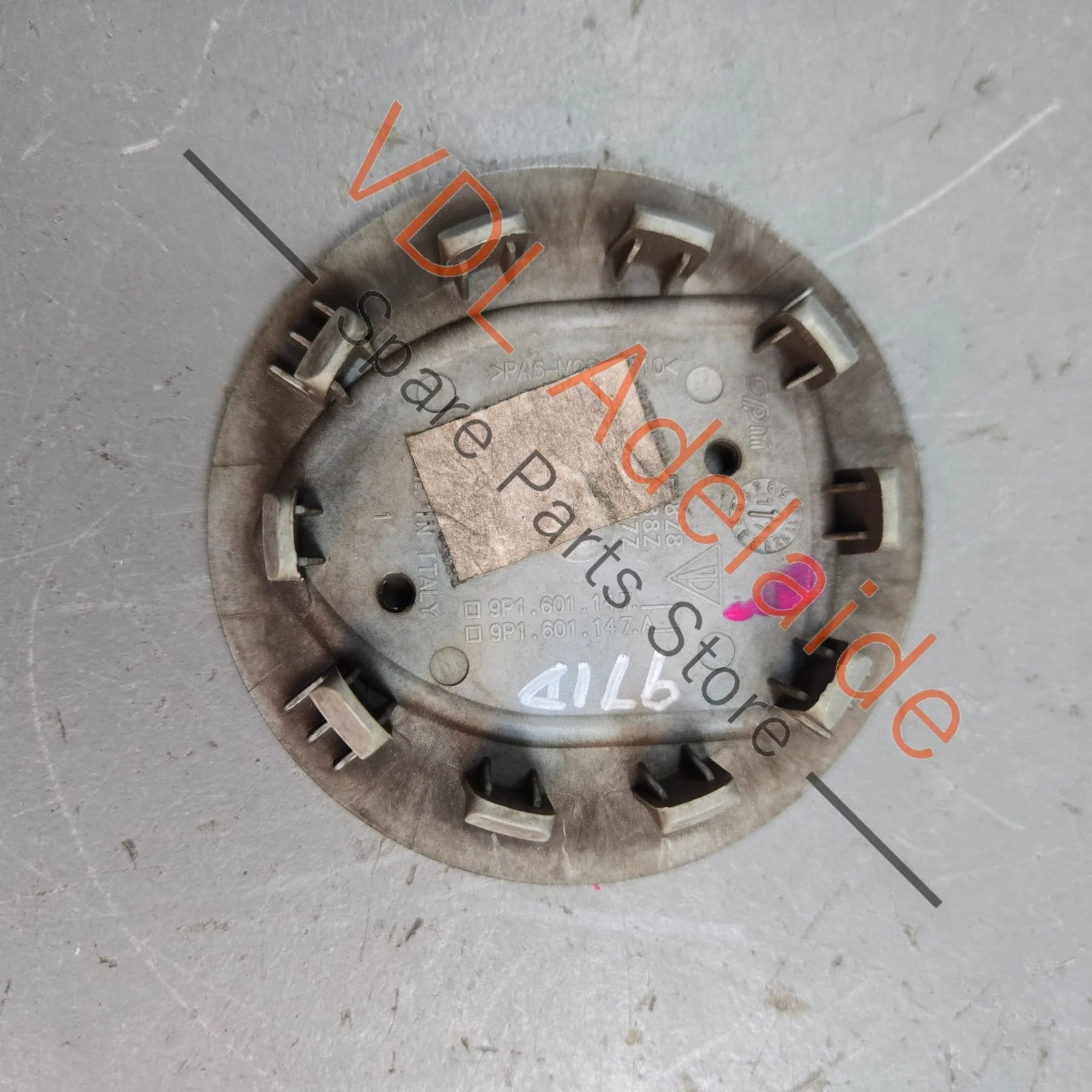Porsche Cayenne Panamera Alloy Wheel Hub Cap Trim Black Concave 9P1601147 7L5601151 041 - Image 2