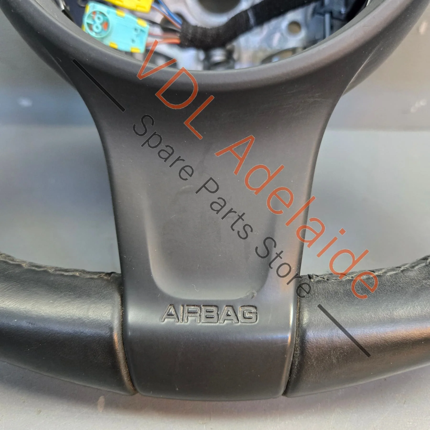 Porsche 911 991 Cayman Boxster 981 Black Leather Steering Wheel 99134780367 A34 - Image 5