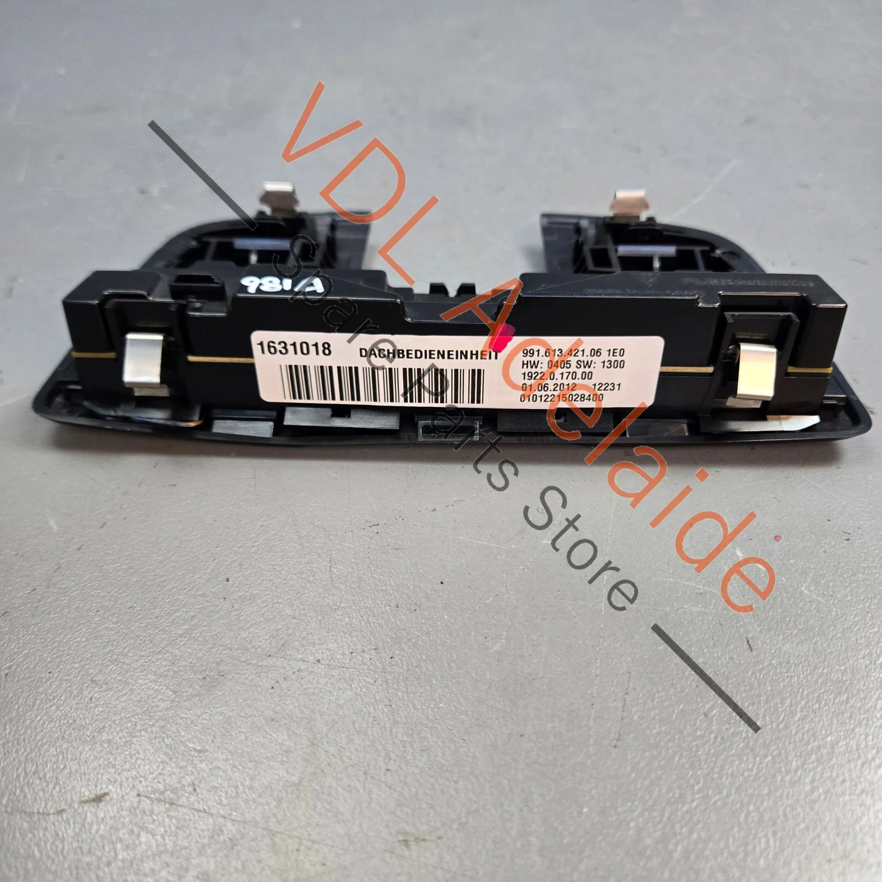 Porsche Boxster 981 Overhead Roof Control Unit Console Dachbedieneinheit 99161312310 - Image 5