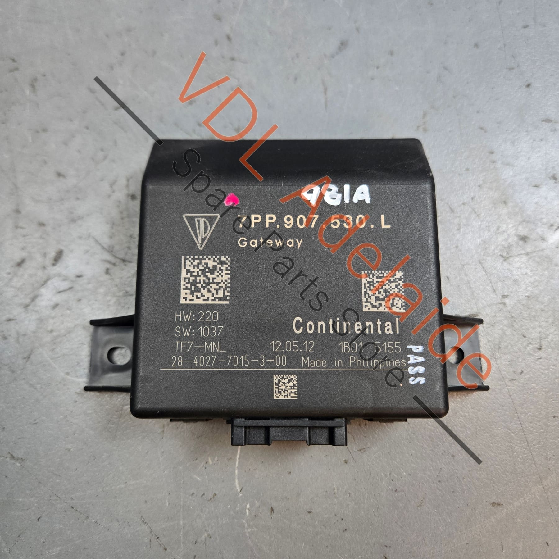 Porsche 911 Boxster Cayman Gateway Control Unit 7PP907530L 7PP907530R 7PP907530S
