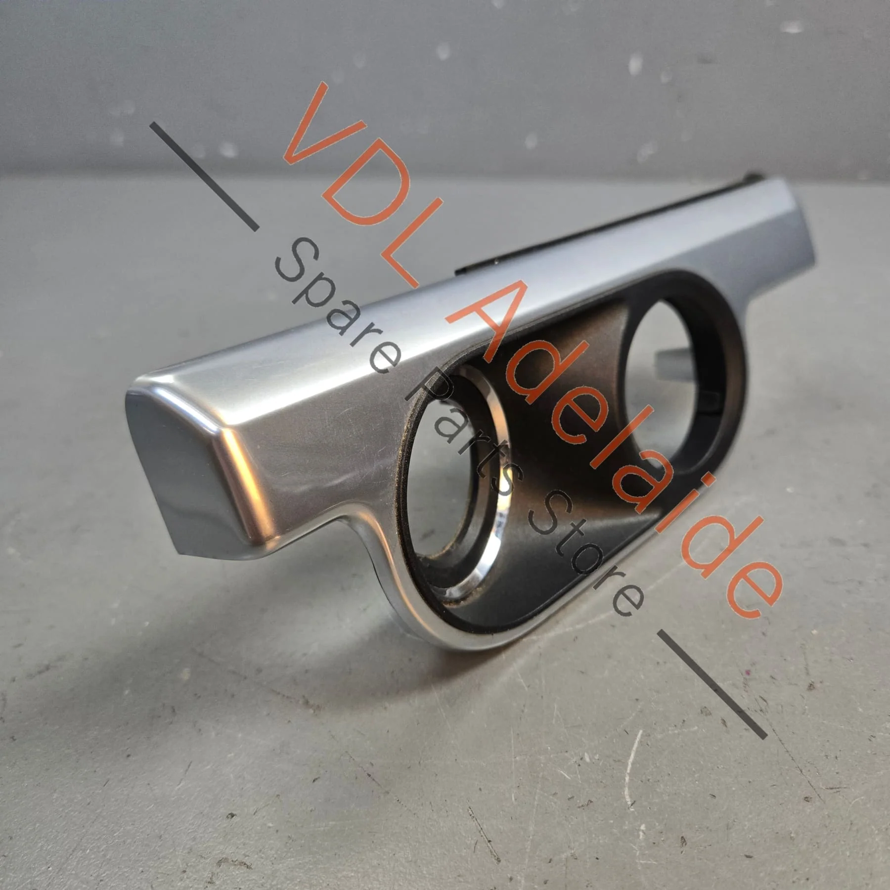 Porsche Boxster Cayman 981 Trim for Key & Light Switch Galvano Silver Chrome 99155238202 V08 - Image 2