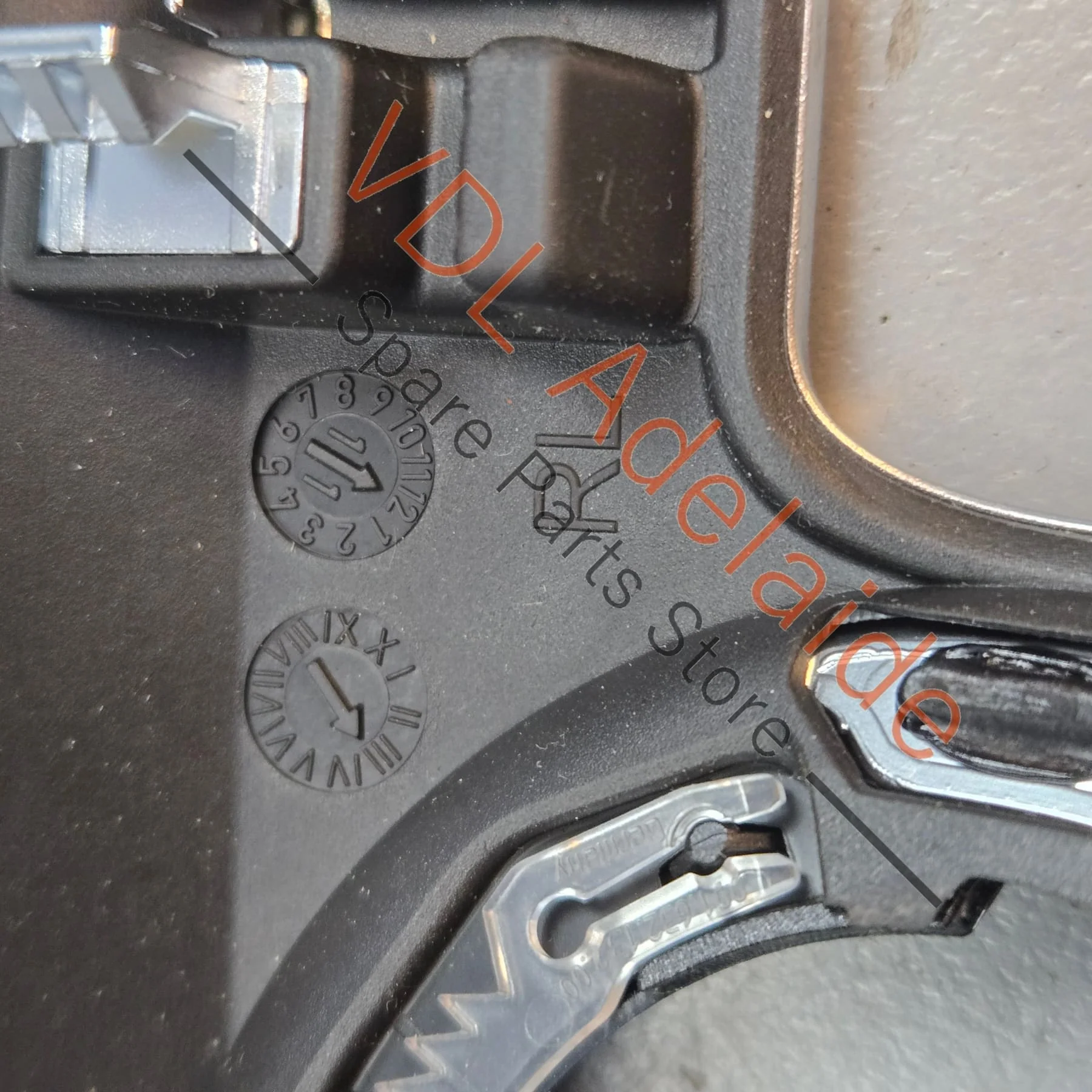 Porsche Boxster Cayman 981 Trim for Key & Light Switch Galvano Silver Chrome 99155238202 V08 - Image 6
