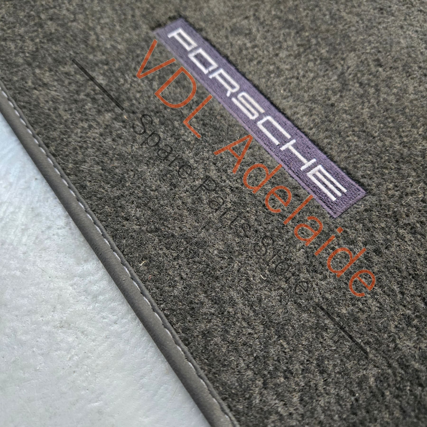 Porsche Boxster Cayman 981 Black Interior Floor Mat Set - Image 5