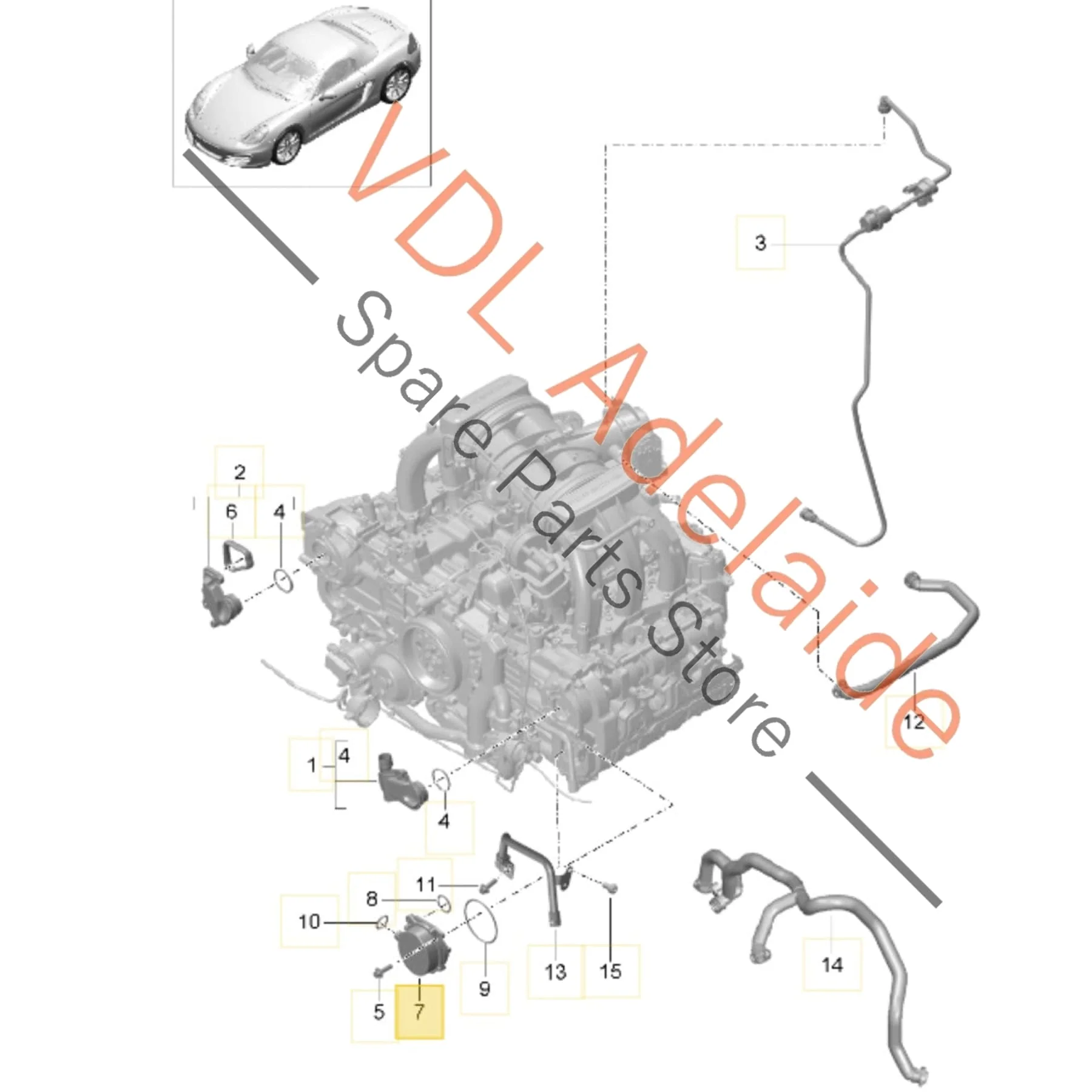 Porsche Cayman Boxster Brake Vacuum Pump 9A111009007 - Image 2
