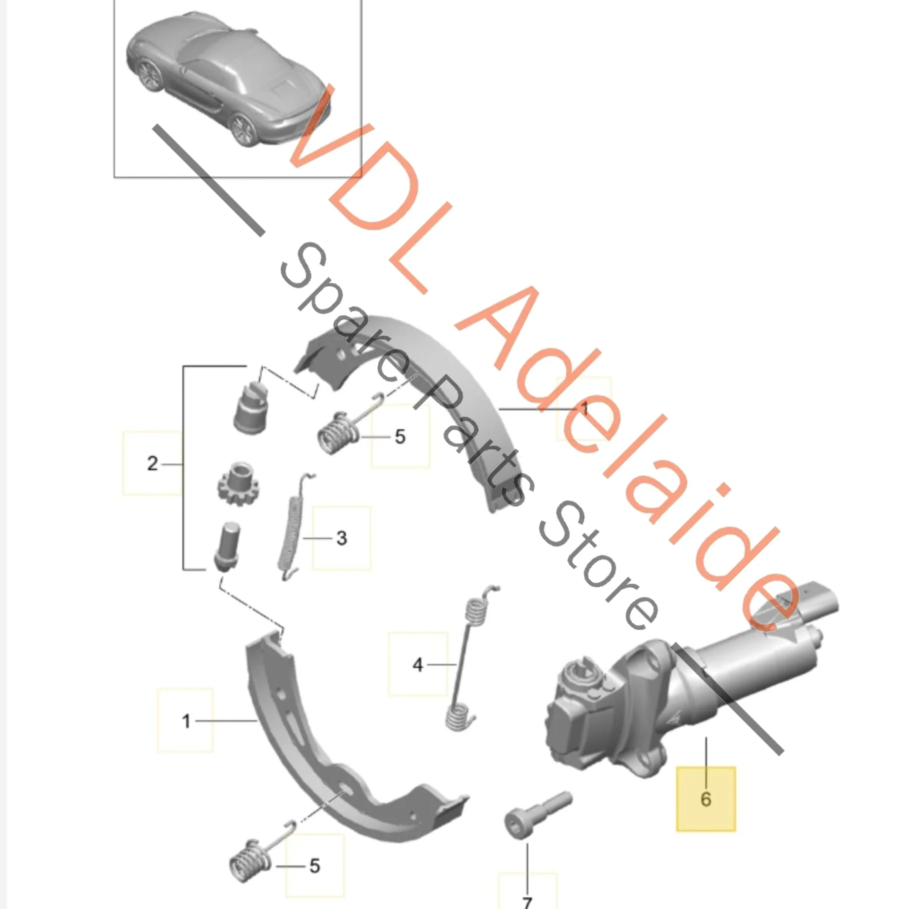 Porsche Cayman Boxster 911 Rear Right Handbrake Servo Motor 97035209105 298609403 - Image 2