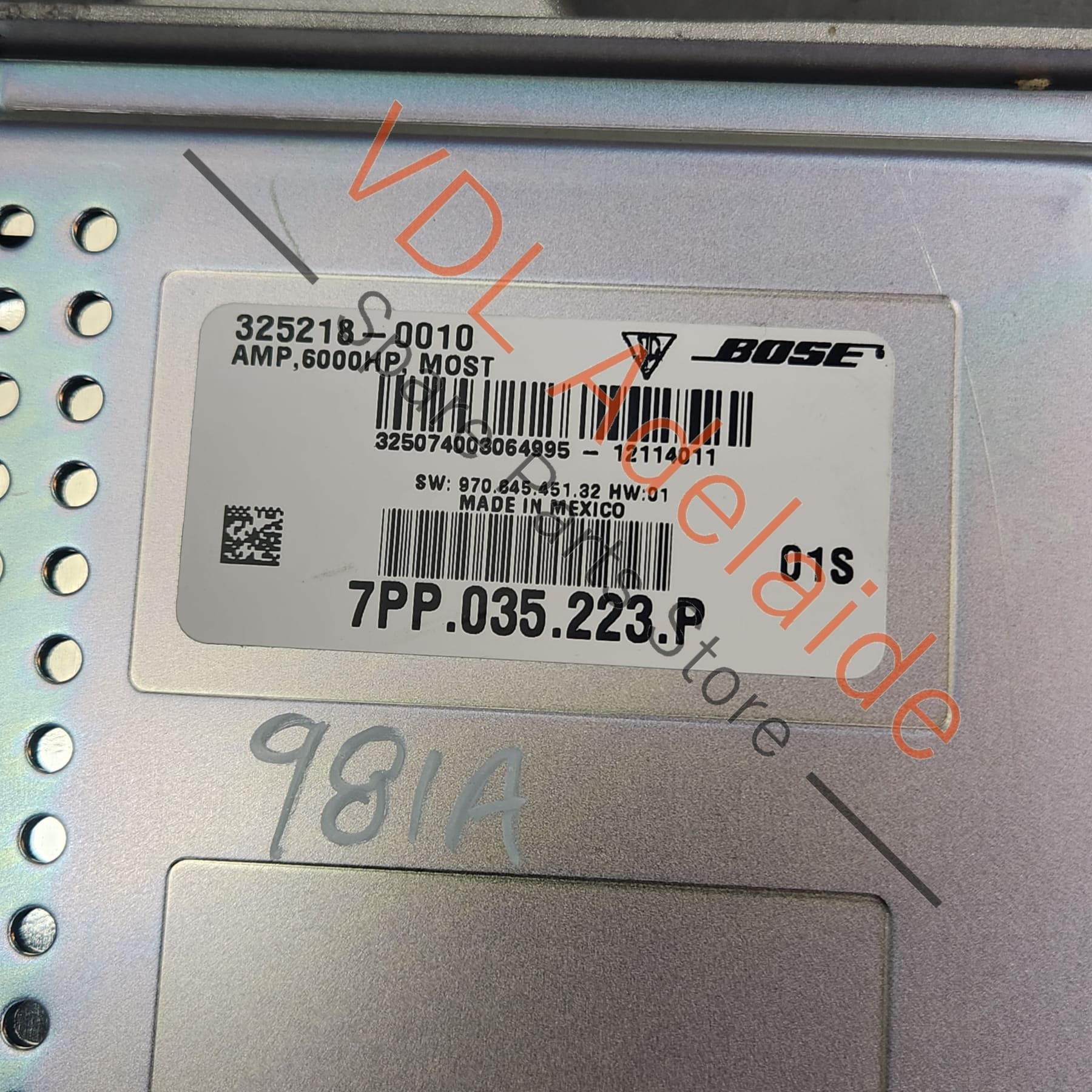 Porsche BOSE Amplifier for Subwoofer 7PP035223P 7PP035223AA - Image 4