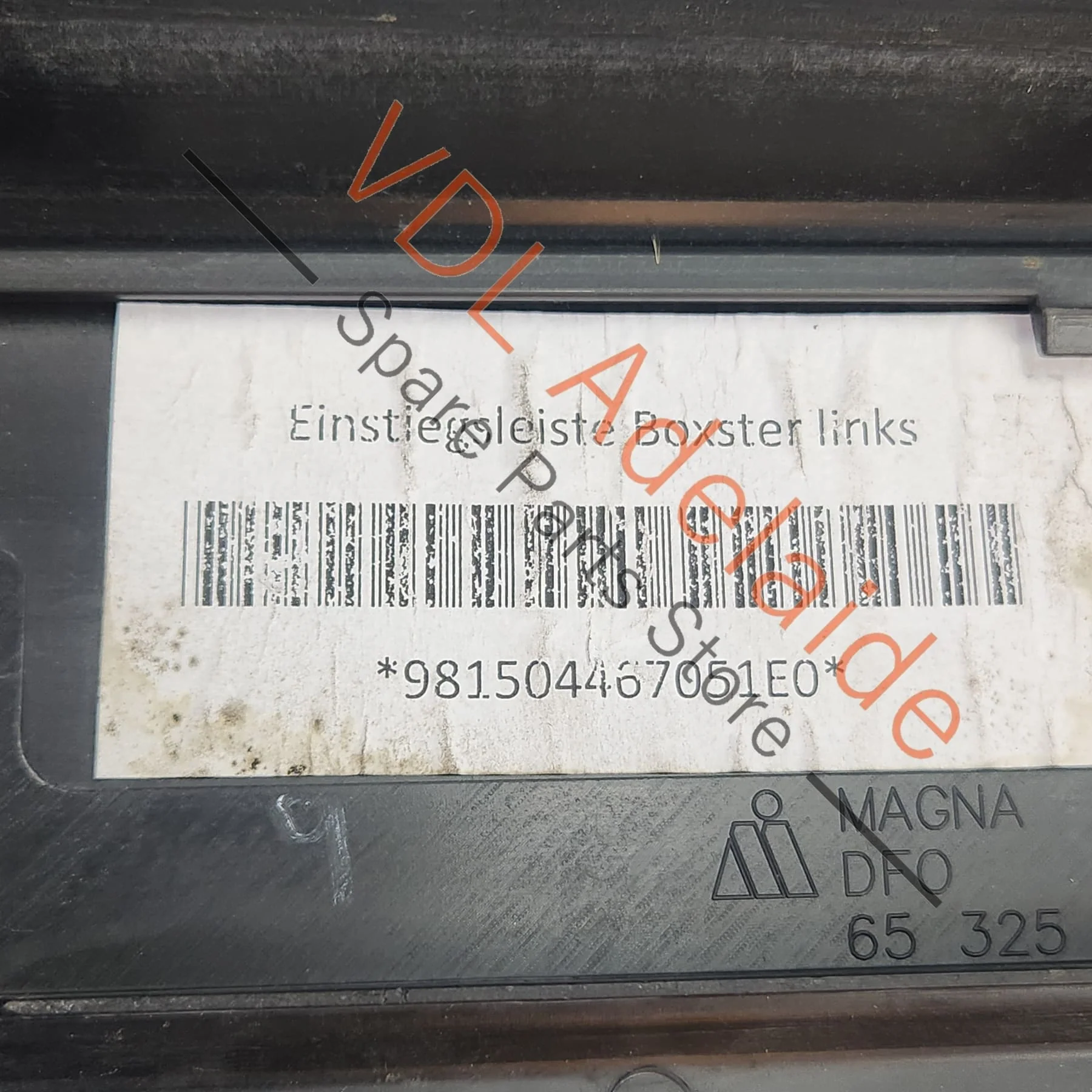 Porsche Boxster Sill Trim Cover Left 98150446720 1E0 98150446705 - Image 6