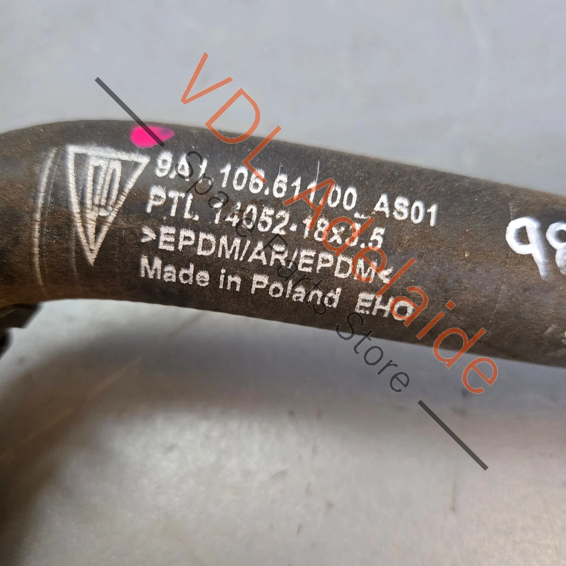 Porsche Cayman Boxster Coolant Feed Hose 9A110661100 - Image 3