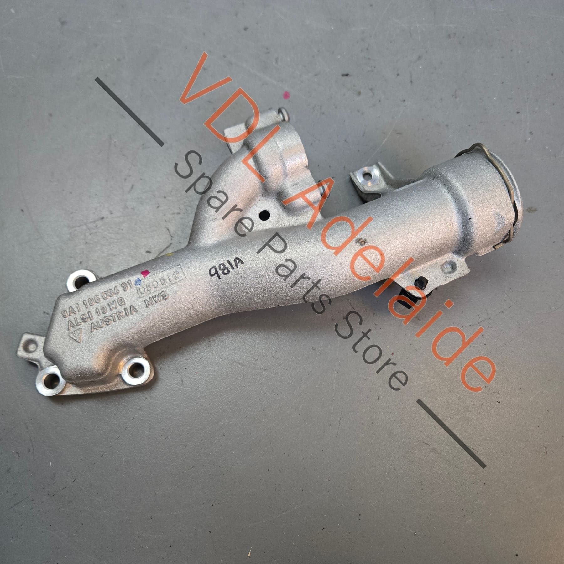 Porsche Cayman Boxster Water Coolant Cooling Cast Manifold Aluminium 9A110603431