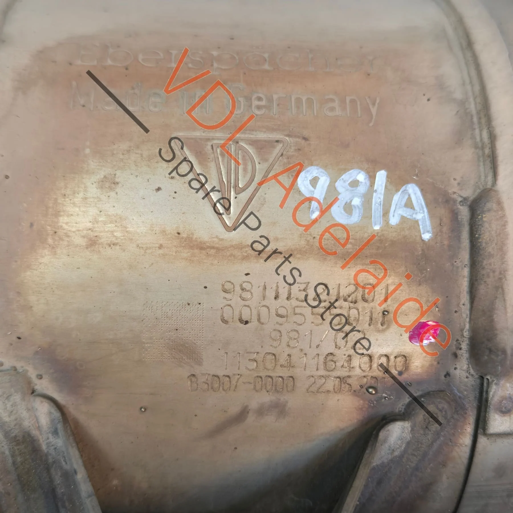 Porsche Boxster Cayman 2.7L Right Exhaust Manifold w Catalytic Converter 98111321205 981113212EX - Image 3