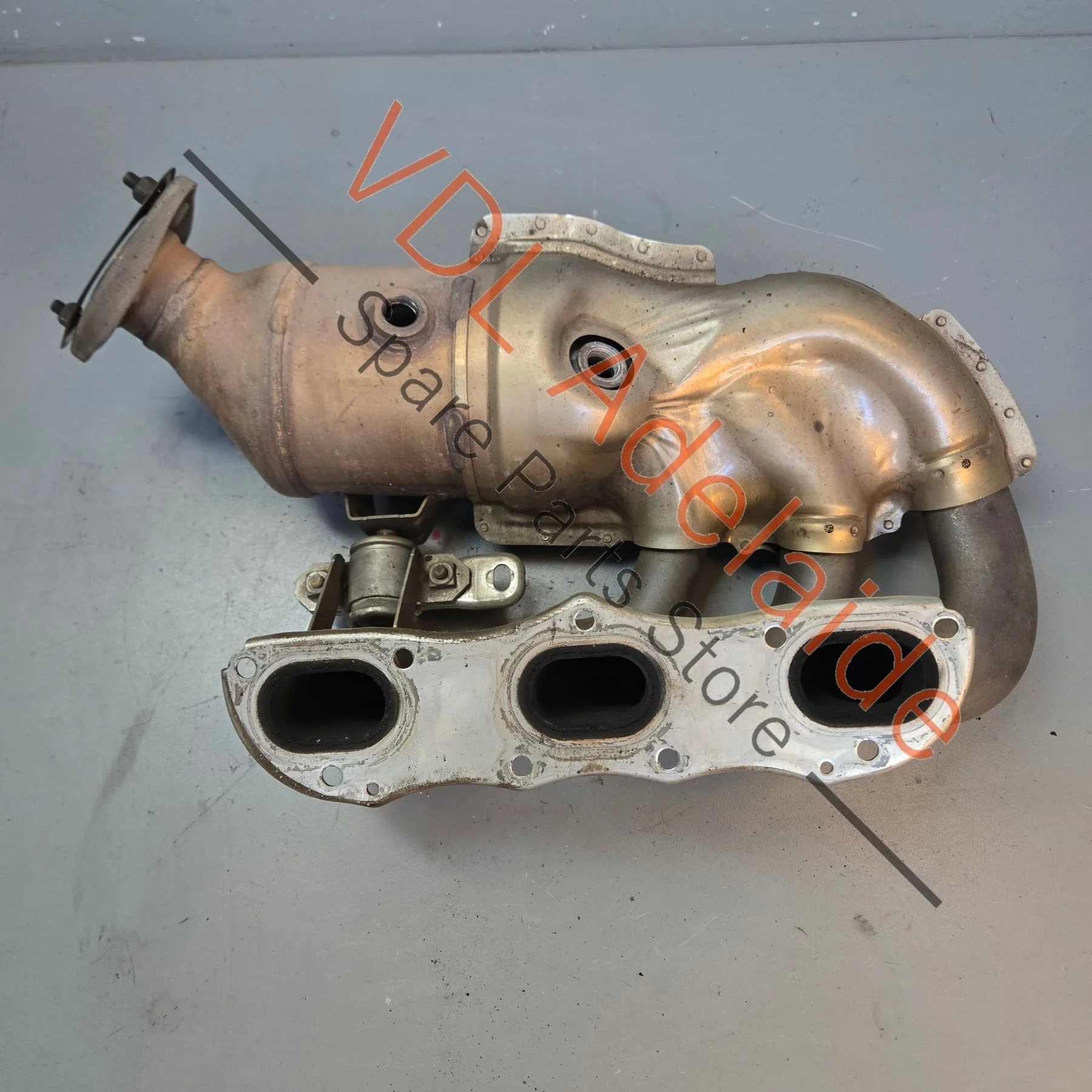 Porsche Boxster Cayman 2.7L Left Exhaust Manifold w Catalytic Converter 98111321105 981113211EX - Image 3